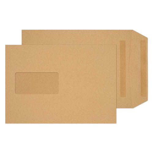 ValueX Everyday Envelopes C5 Manilla Pocket Window Self Seal 90gsm 229x162mm (Pack 500) - 18099