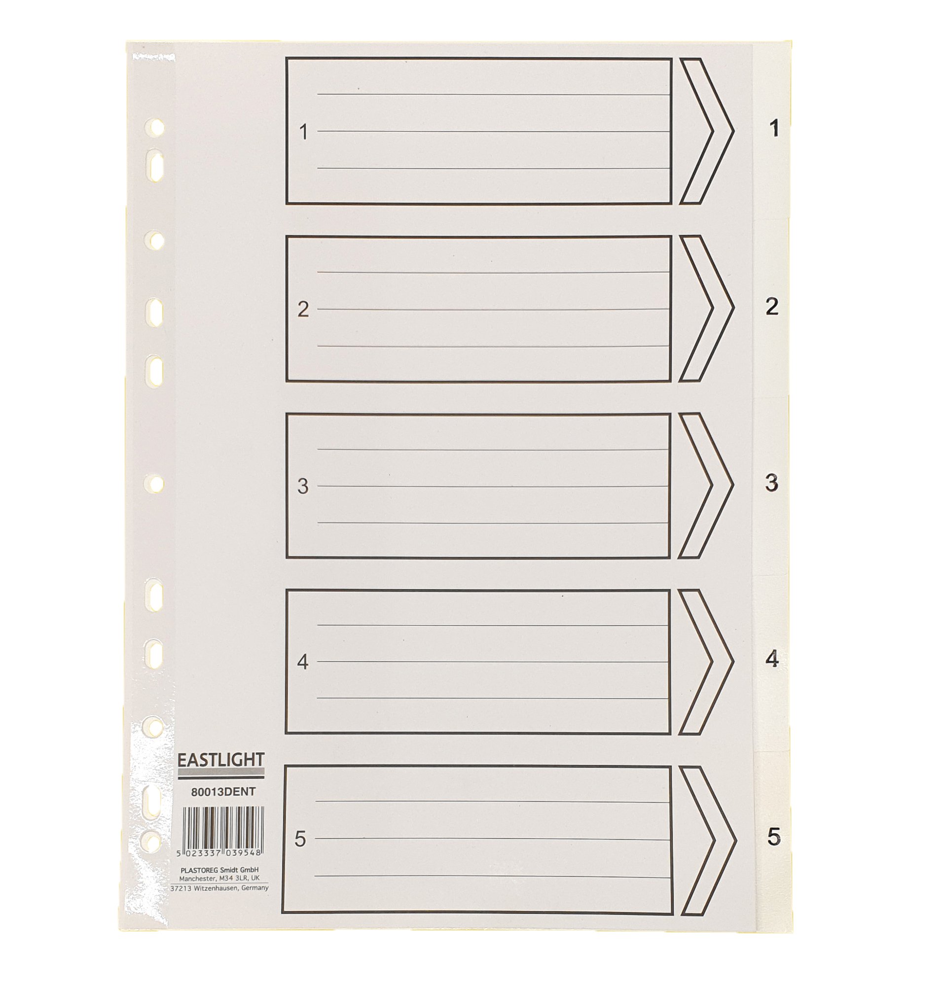 Index Polypropylene A4 1-5 White