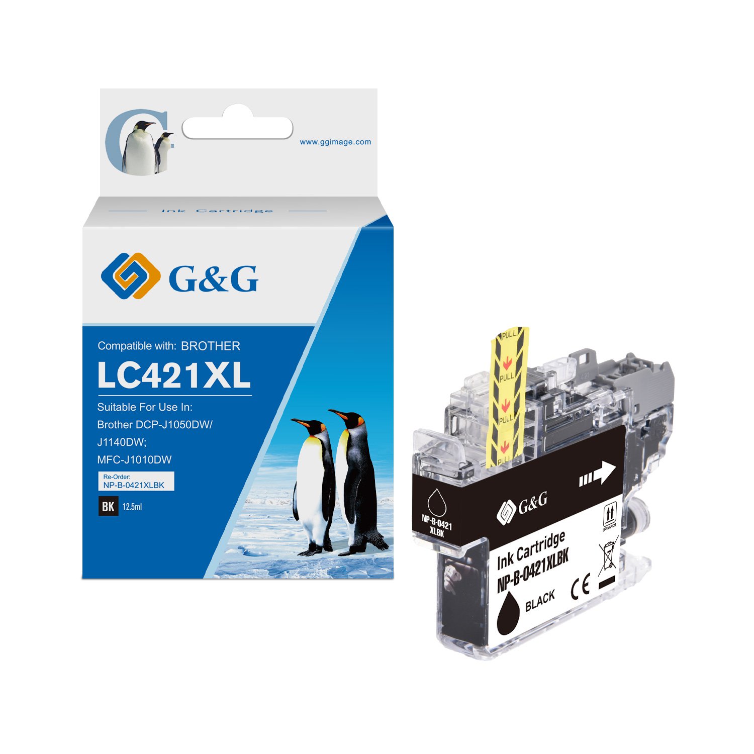 Compatible Brother LC421Y Yellow Ink Cartridge 6.5ml Dye Ink 200 Pages