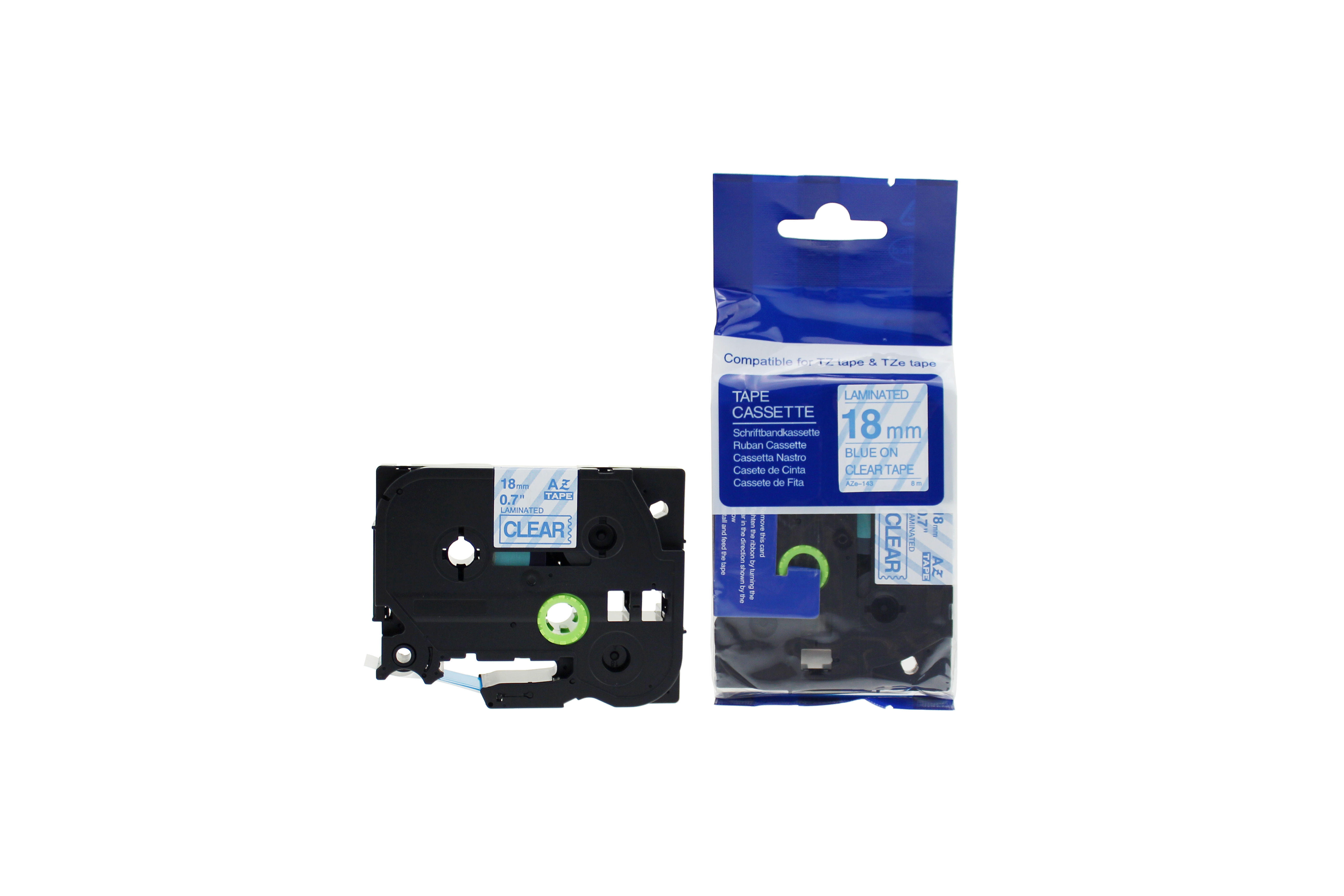 Compatible Brother P Touch TZe-141 (YT-141) Labelling Tape Cassette Black on Clear also for TZ-141