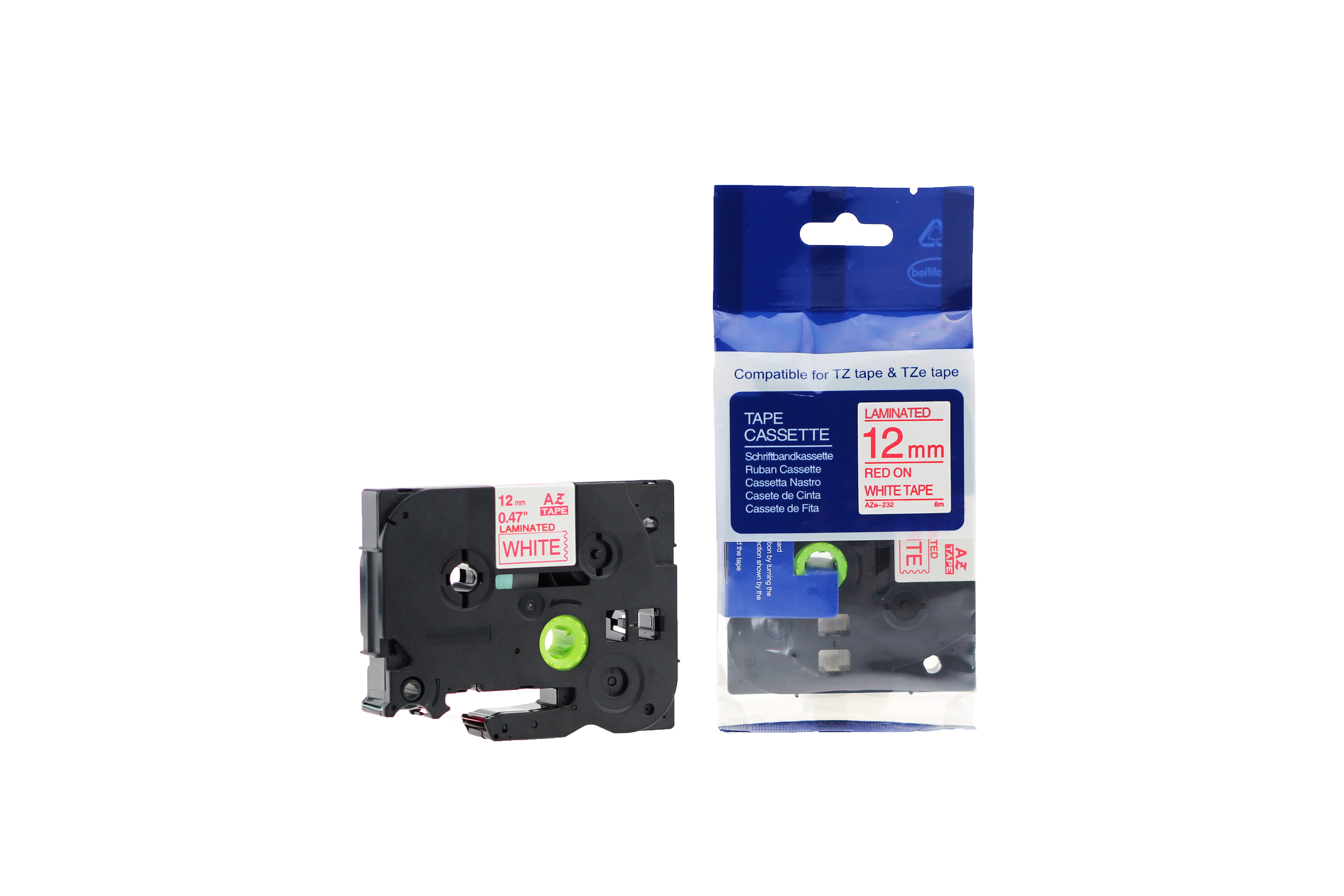 Compatible Brother P Touch TZe-231 (YT-231) Labelling Tape Cassette Black on White also for TZ-231