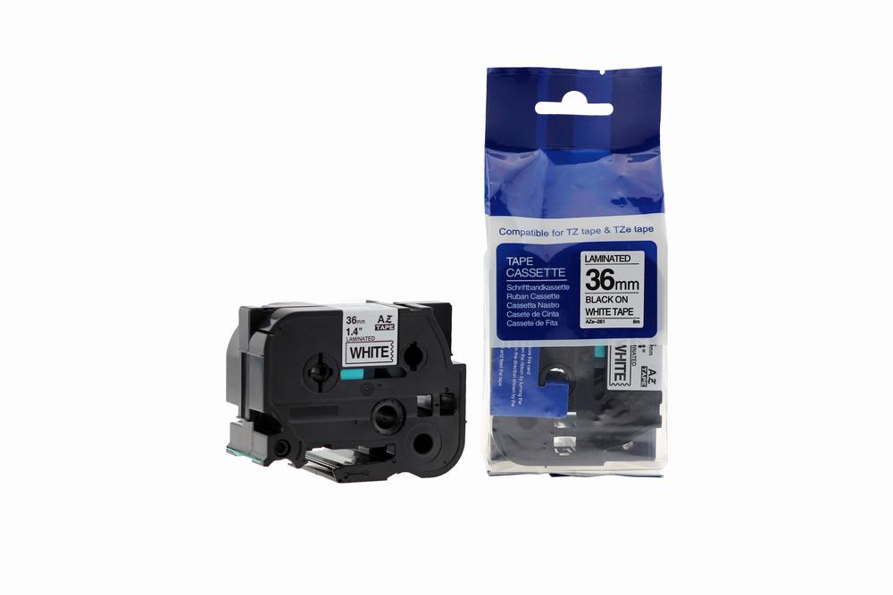 Compatible Brother P-Touch TZe-253 Labelling Tape Cassette Blue on White also for TZ-253