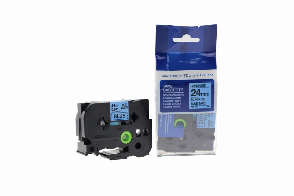 Compatible Brother P Touch TZe-541 (YT-541) Labelling Tape Cassette Black on Blue also for TZ-541