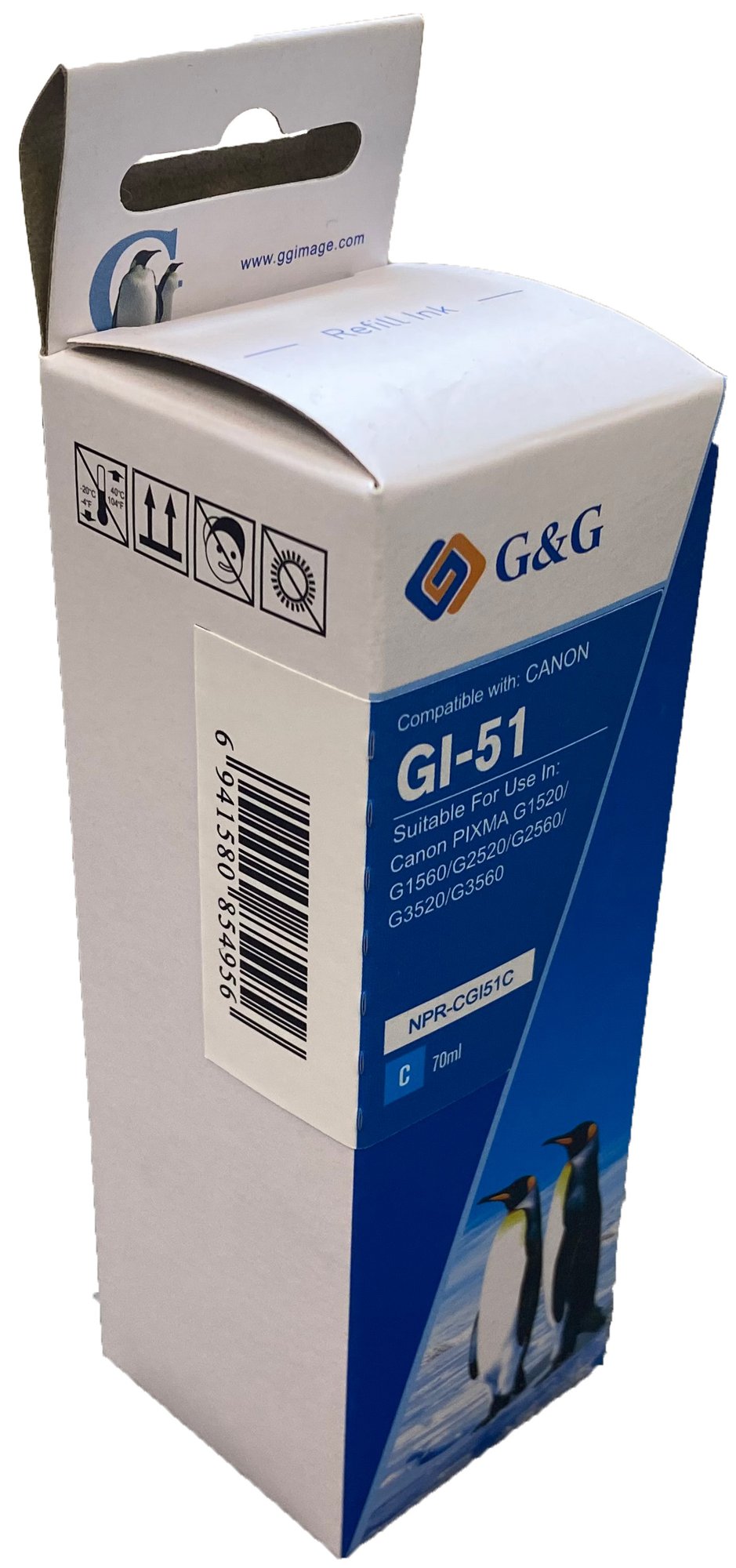 Compatible Canon G+G GI-51PGBK Black Ink Bottle 4529C001 140ml Ink 6,000 Pages