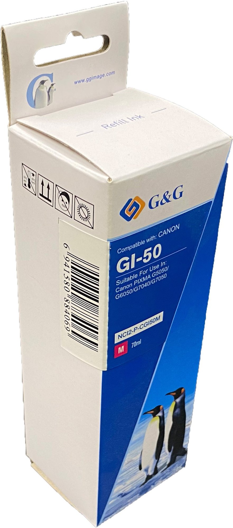 Compatible Canon G+G GI-50C Cyan Ink Bottle