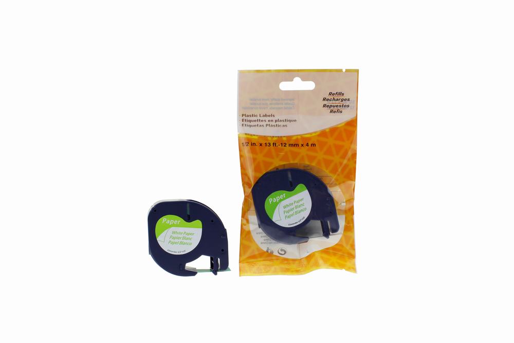 Compatible Dymo YT-40910 S0720670 Labelling Tape Cassette Black on Clear