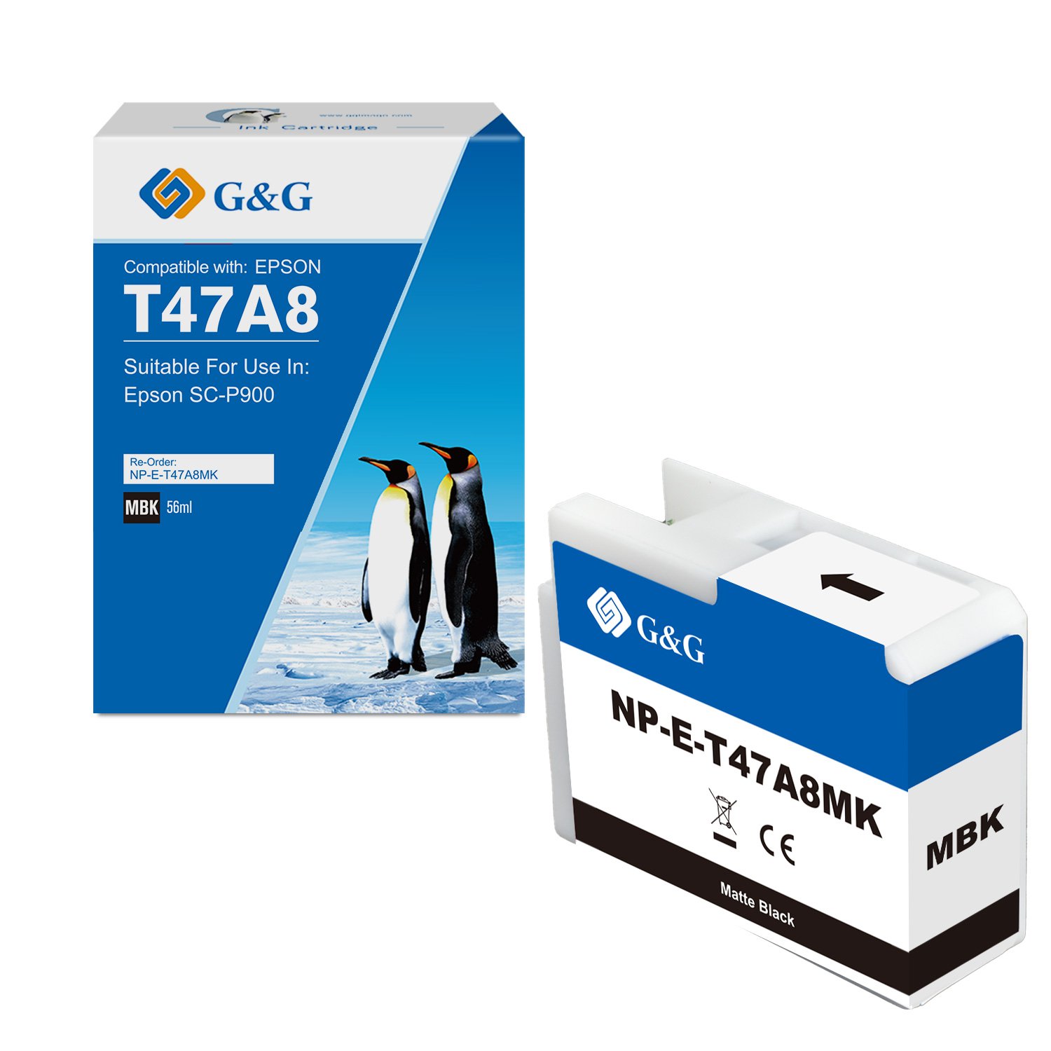 Compatible Epson G+G T47A7 Grey Ink Cartridge C13T47A700