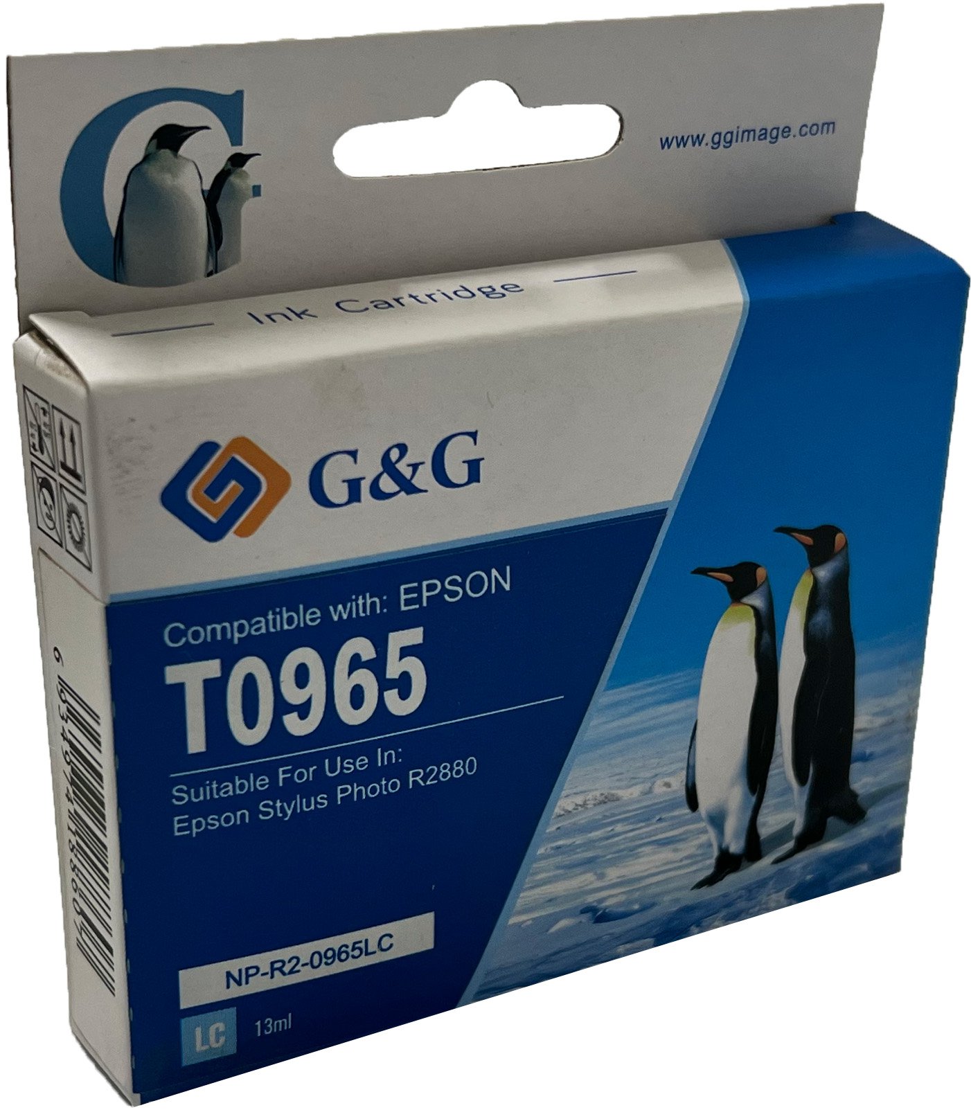 Epson G+G T0965 Light Cyan Ink Ctg C13T09654010