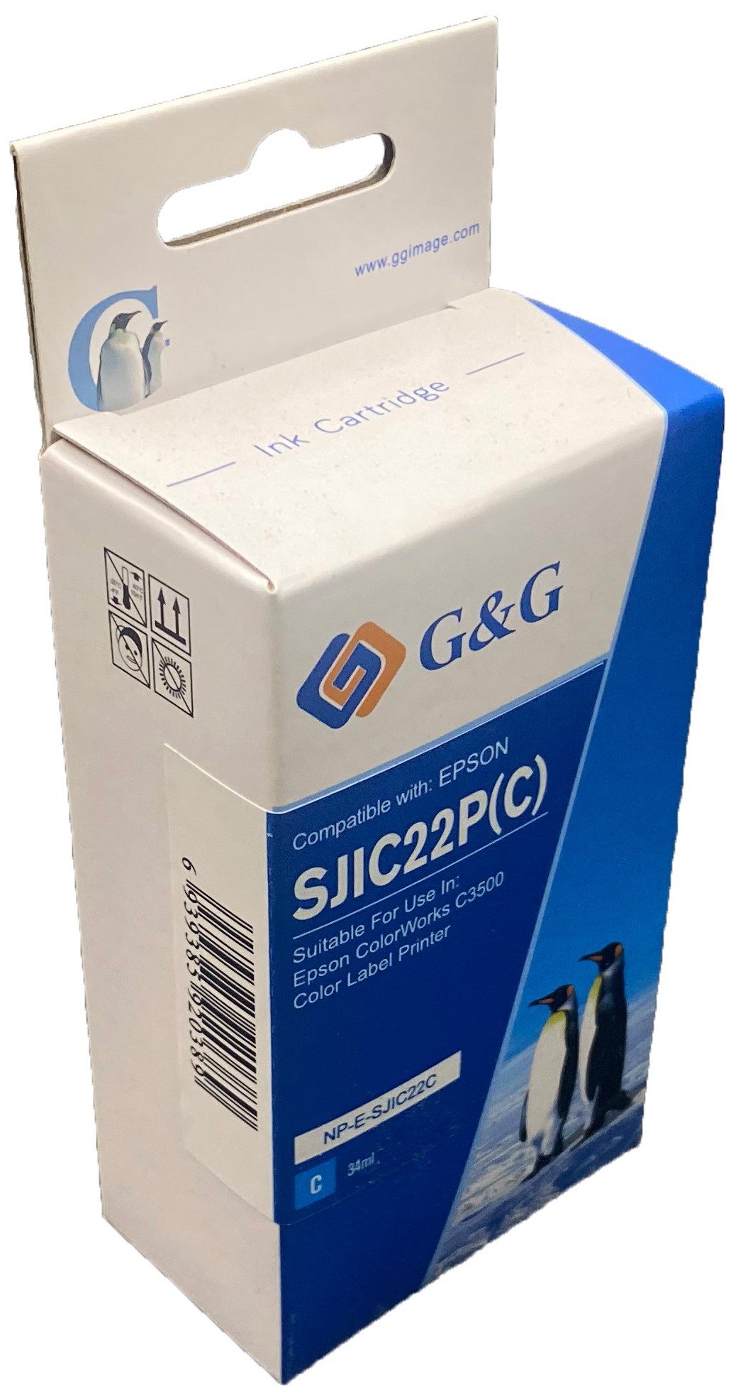 Compatible Epson G+G C33S020577 Black Ink Ctg SJIC22BK