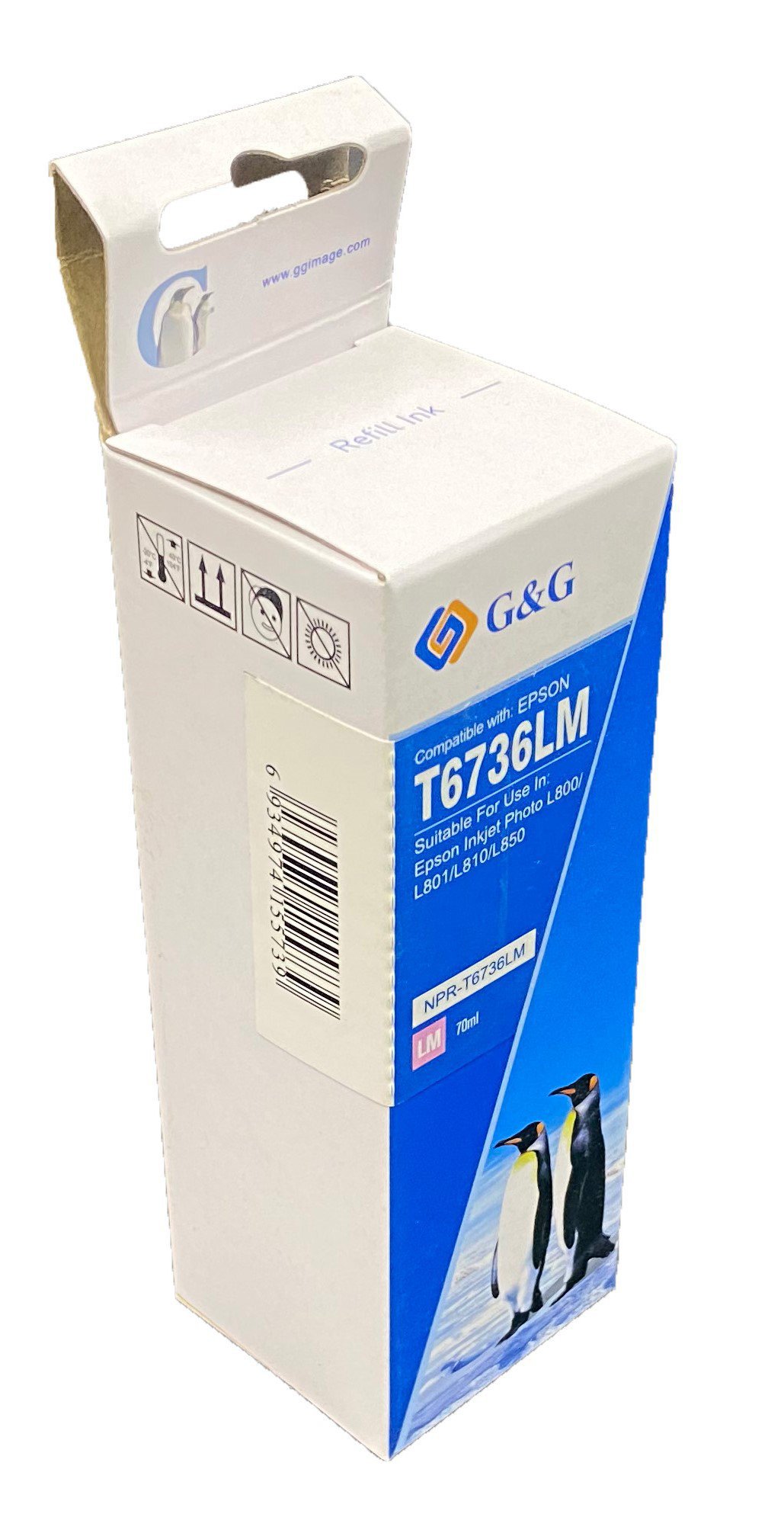 Compatible Epson C13T67354A Light Cyan Ink Bottle