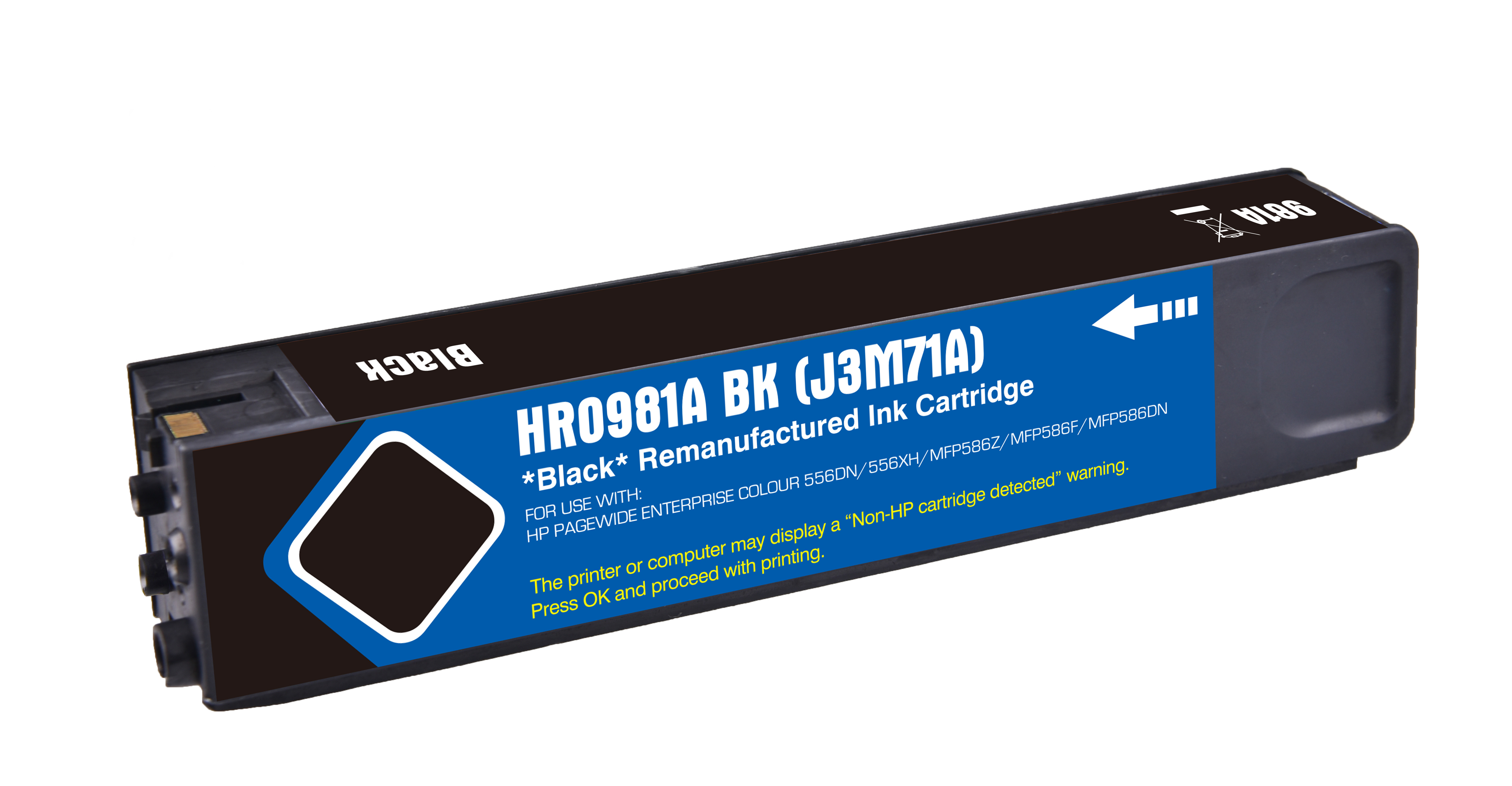 Remanufactured HP G+G 981A Yellow Ink Ctg J3M70A HP 981A