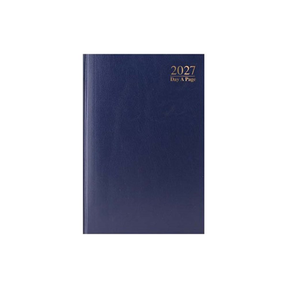 A5 2026 Day a Page Diary - Sat / Sun Split - Red (1)