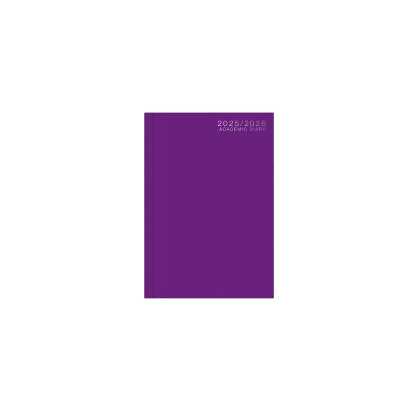 Academic Diary A5 WTV Casebound 25-26 Black