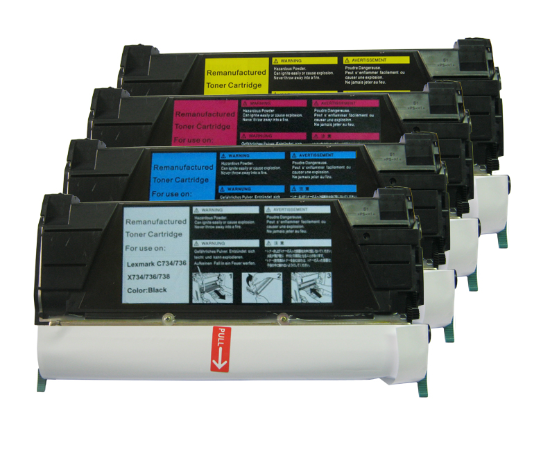 Remanufactured Lexmark C734 Magenta Toner C734A2MG