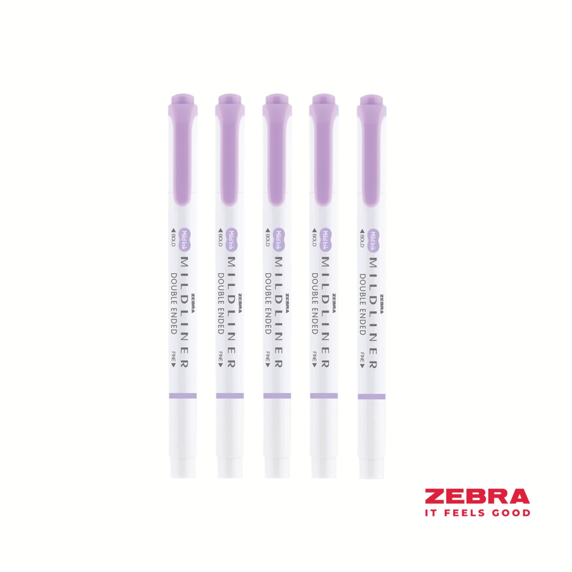 MILDLINER Double Ended Fluorescent Pink Box Highlighter 10