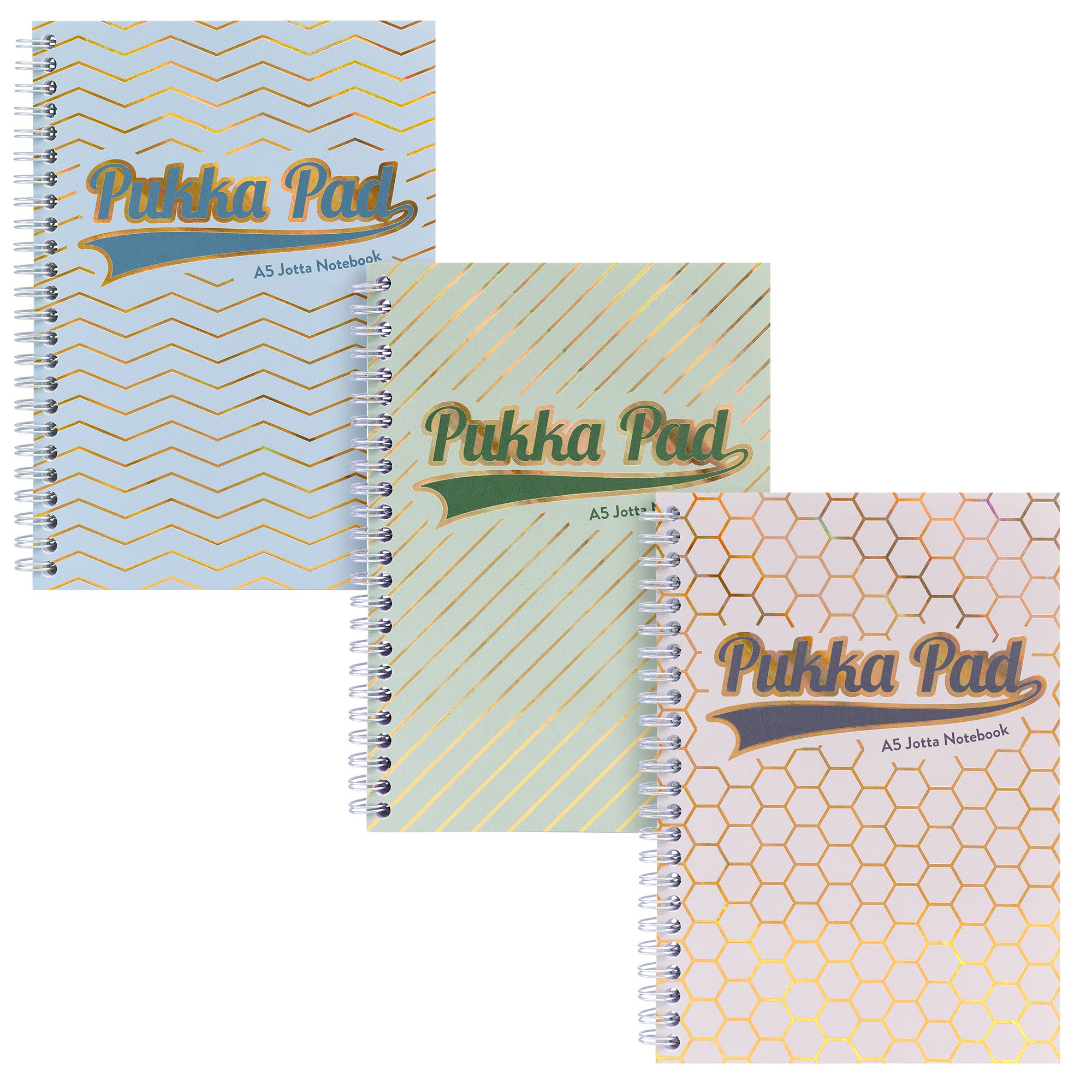 Pukka Pad Haze Jotta Notepad A4+ Wirebound 200 Pages 80GSM Ruled Sheets (3) Assorted