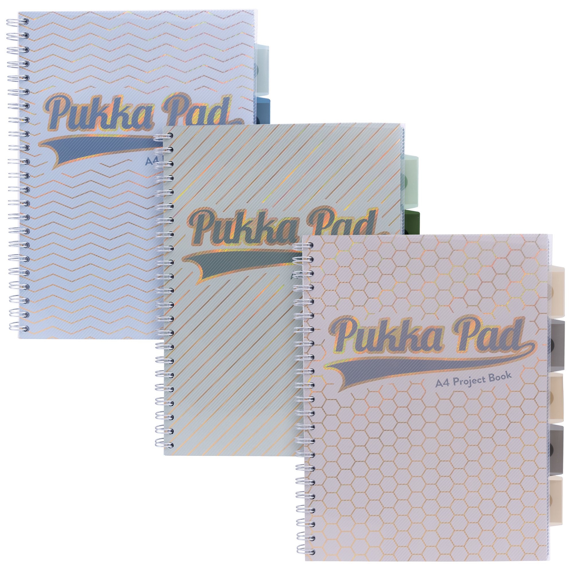 Pukka Pad Haze Jotta Notepad A5 Wirebound 200 Pages 80GSM Ruled Sheets (3) Assorted