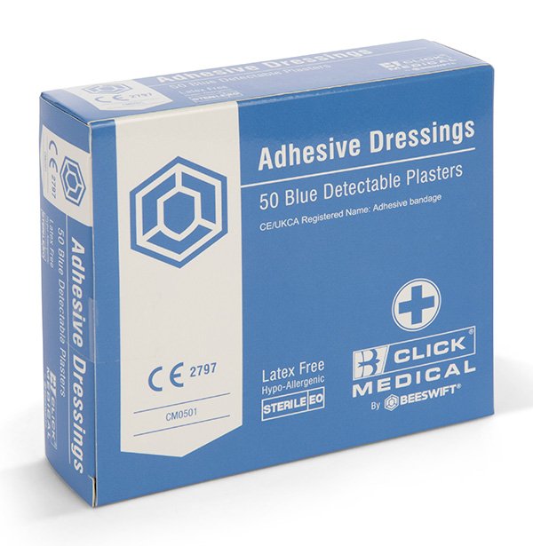 Click Medical Click Medical Fabric Plasters 7.2Cm X 5.0Cm - Pack of 50