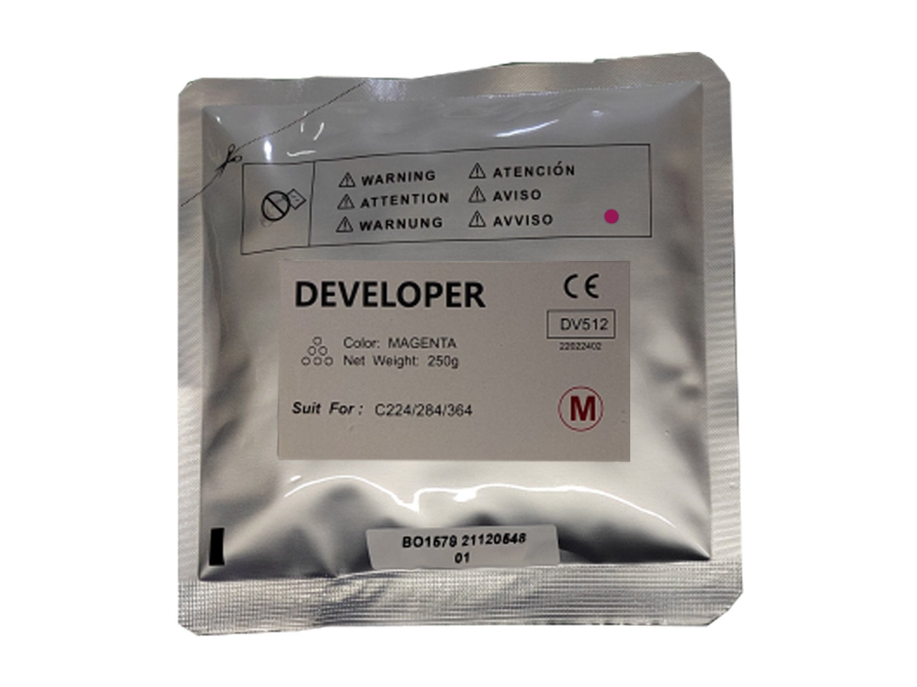 Compatible Konica Minolta DV512 Black Developer Bag