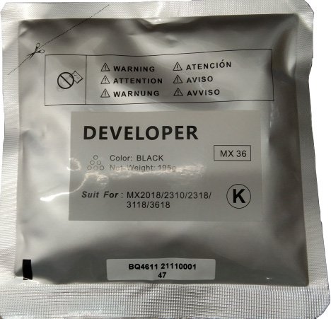 Compatible Sharp MX36 Cyan Developer Bag
