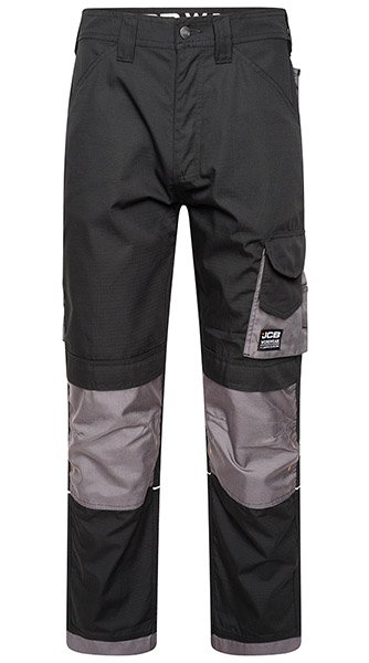 JCB Trade Black/Grey Rip Stop Trouser 28
