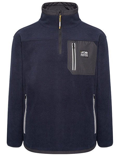 JCB Trade Heavyweight 1/4 Zip Black Tech Fleece M