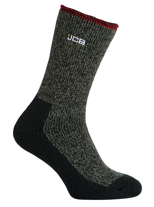 3 Pack Work Tough Socks Black Mix 6-11