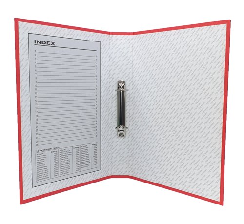 A4 25mm 2 Ring Binder - Red (10)
