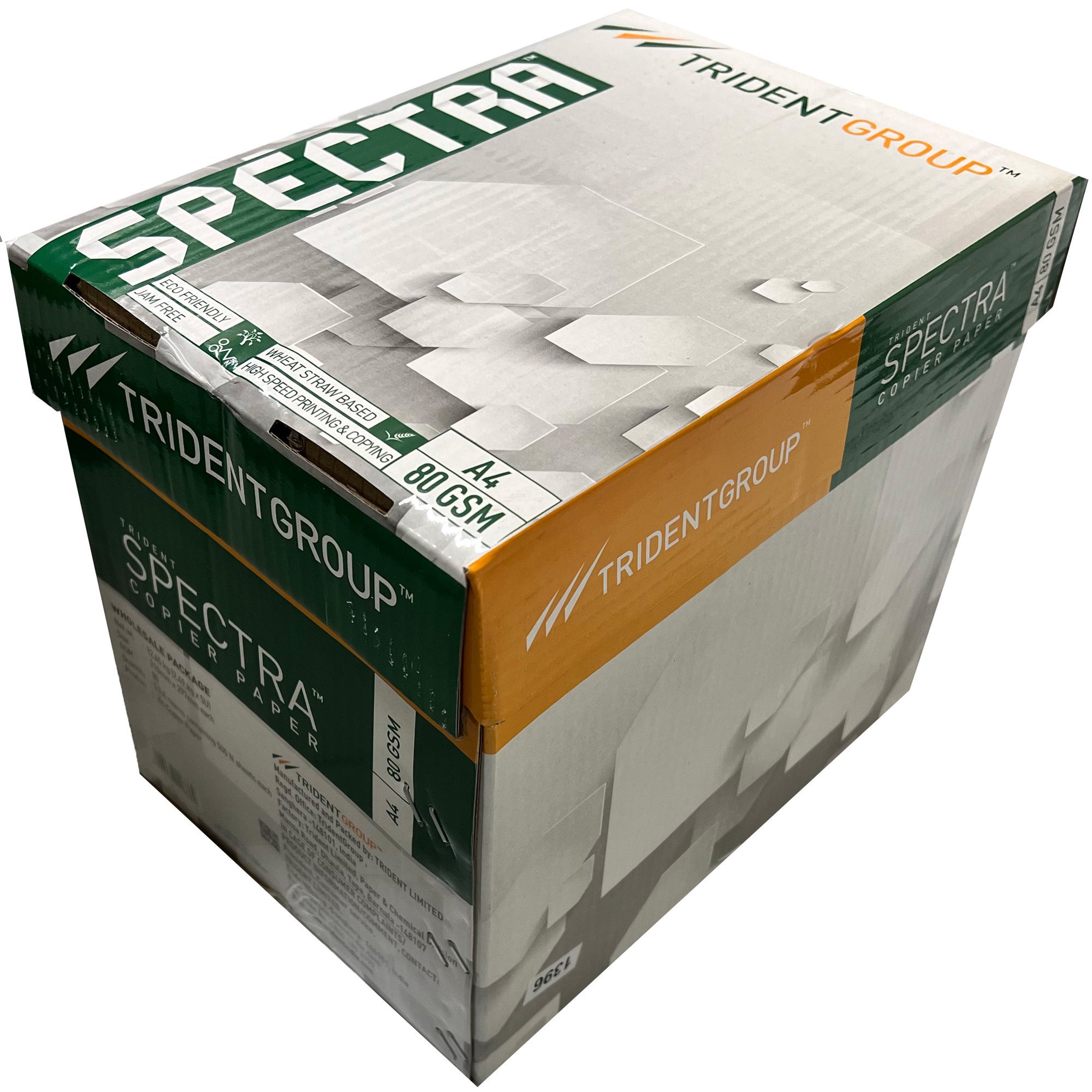 Eco Friendly Spectra 80GSM Wheat Straw based, made from 100% agricultural residue box of White A4 Copier Paper