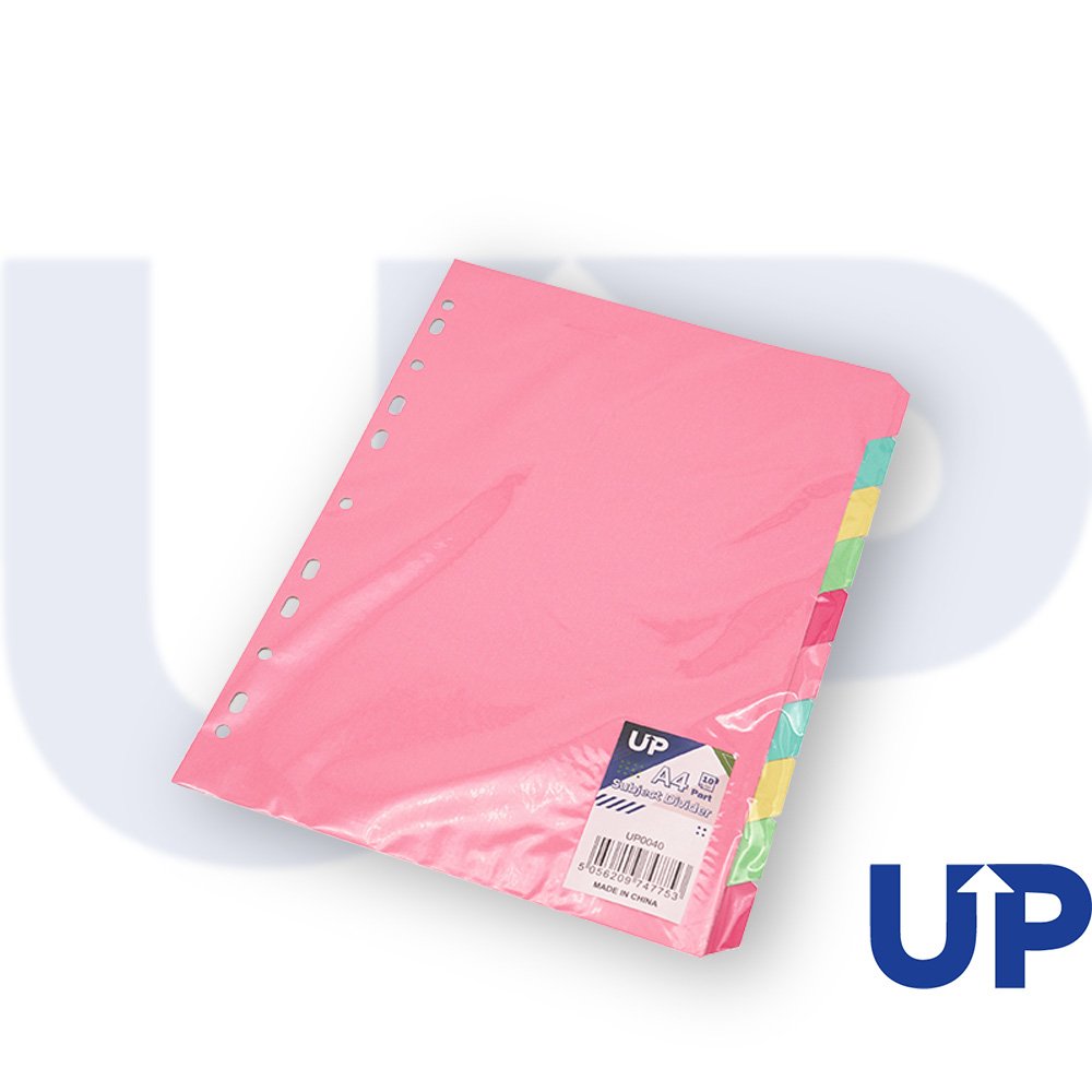 Subject Divider A4 5 Part Pastel