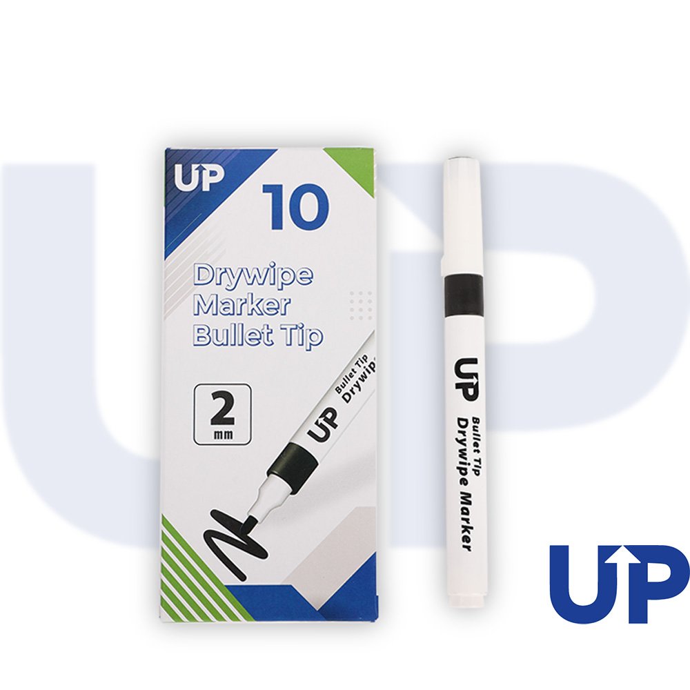 Permanent Marker Bullet Tip Black (10)