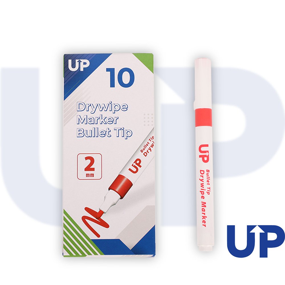 Drywipe Bullet Tip Marker Blue (10)