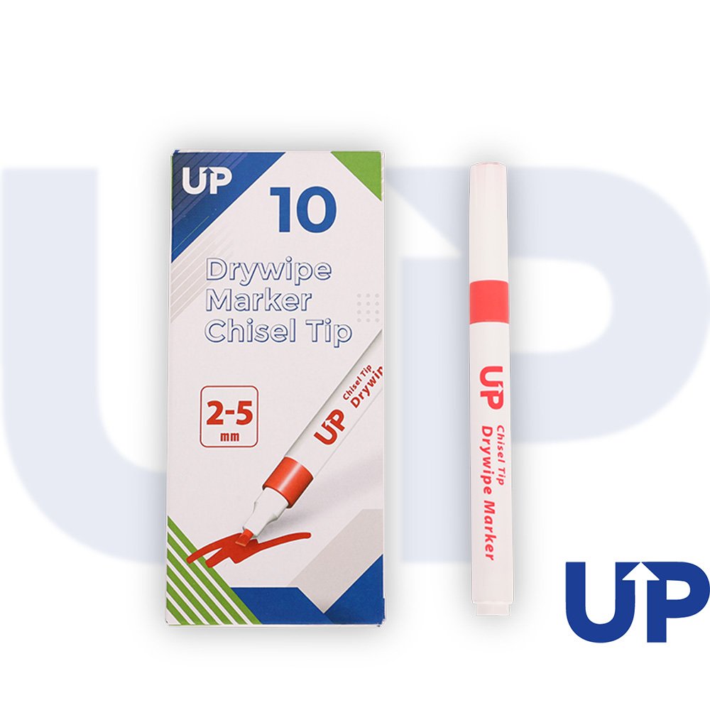 Drywipe Chisel Tip Marker Blue (10)