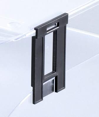 Durable Magazine Rack BASIC Clear Purple