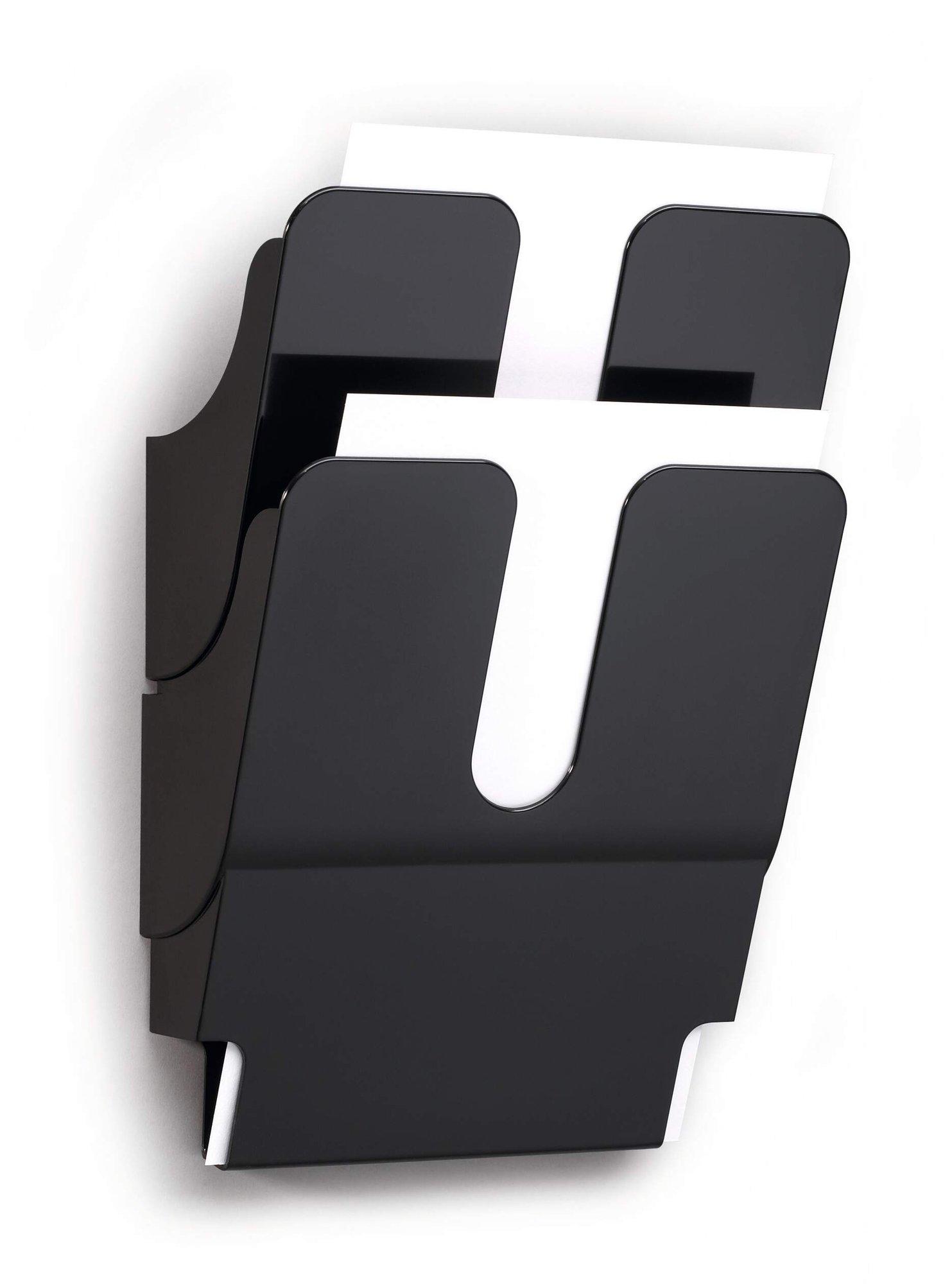 Durable Black BASIC Letter Tray Risers (4)