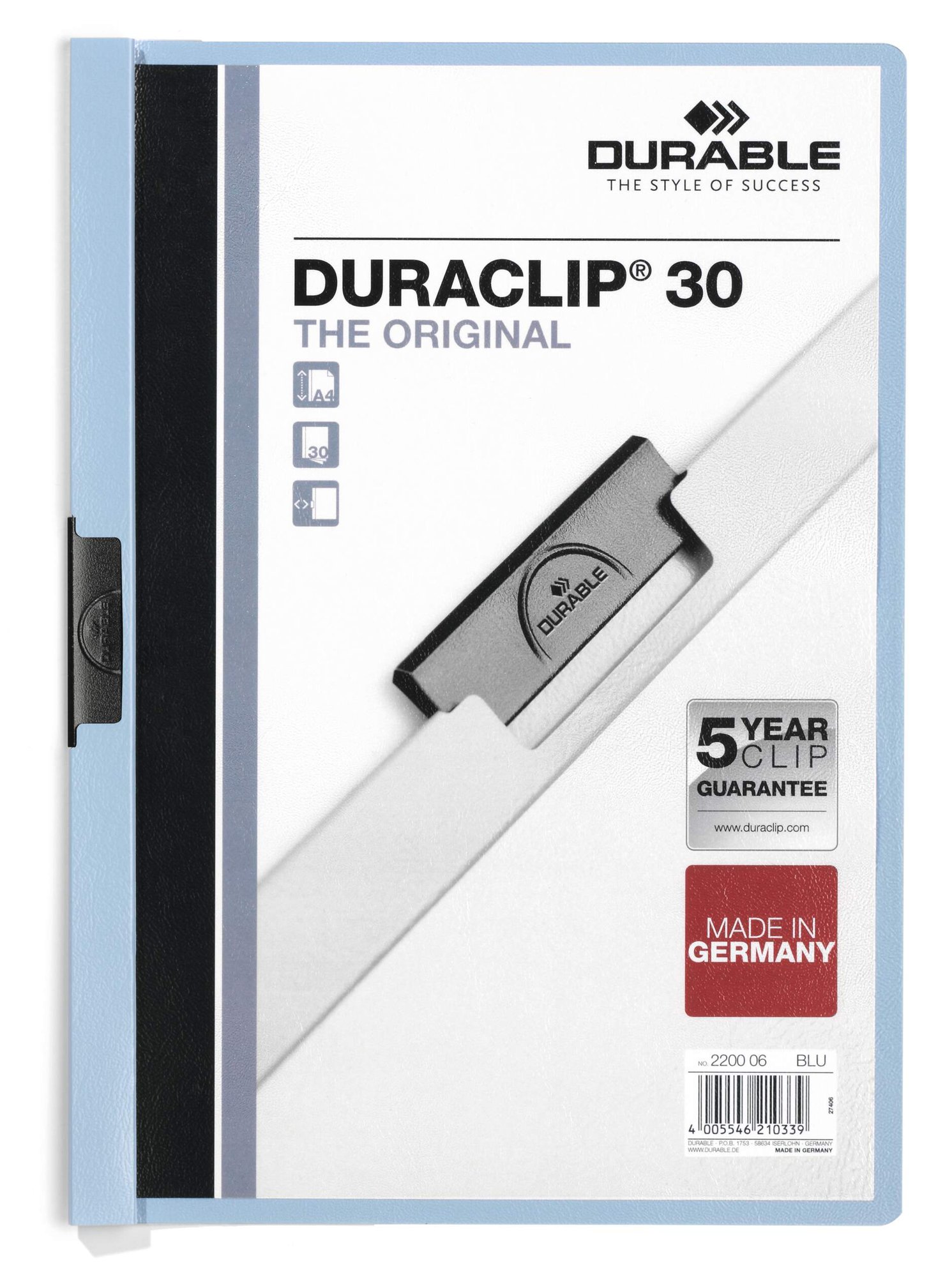Durable DURACLIP 30 A4 Folder Green (25)