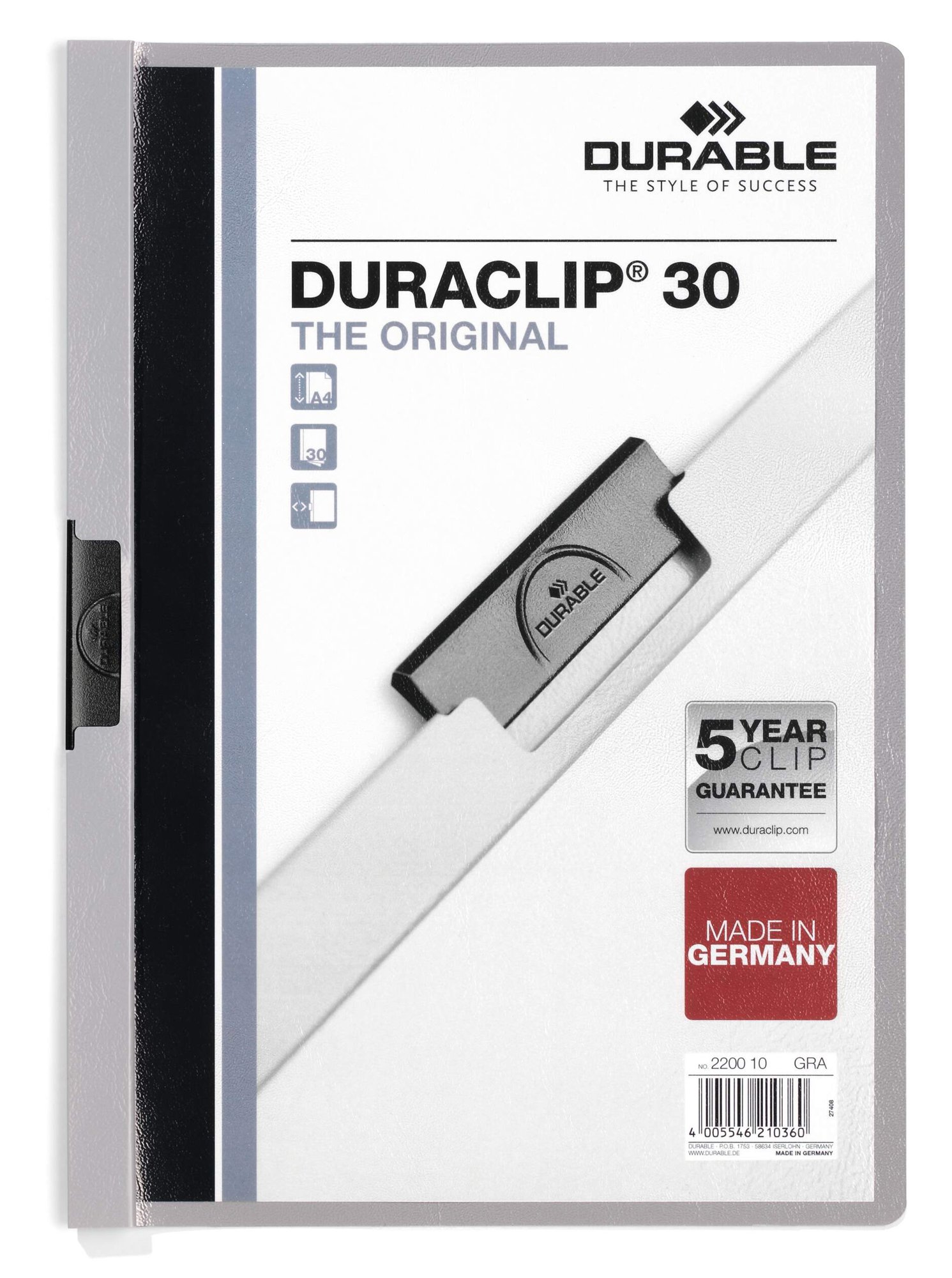Durable DURACLIP 30 A4 Folder Orange (25)