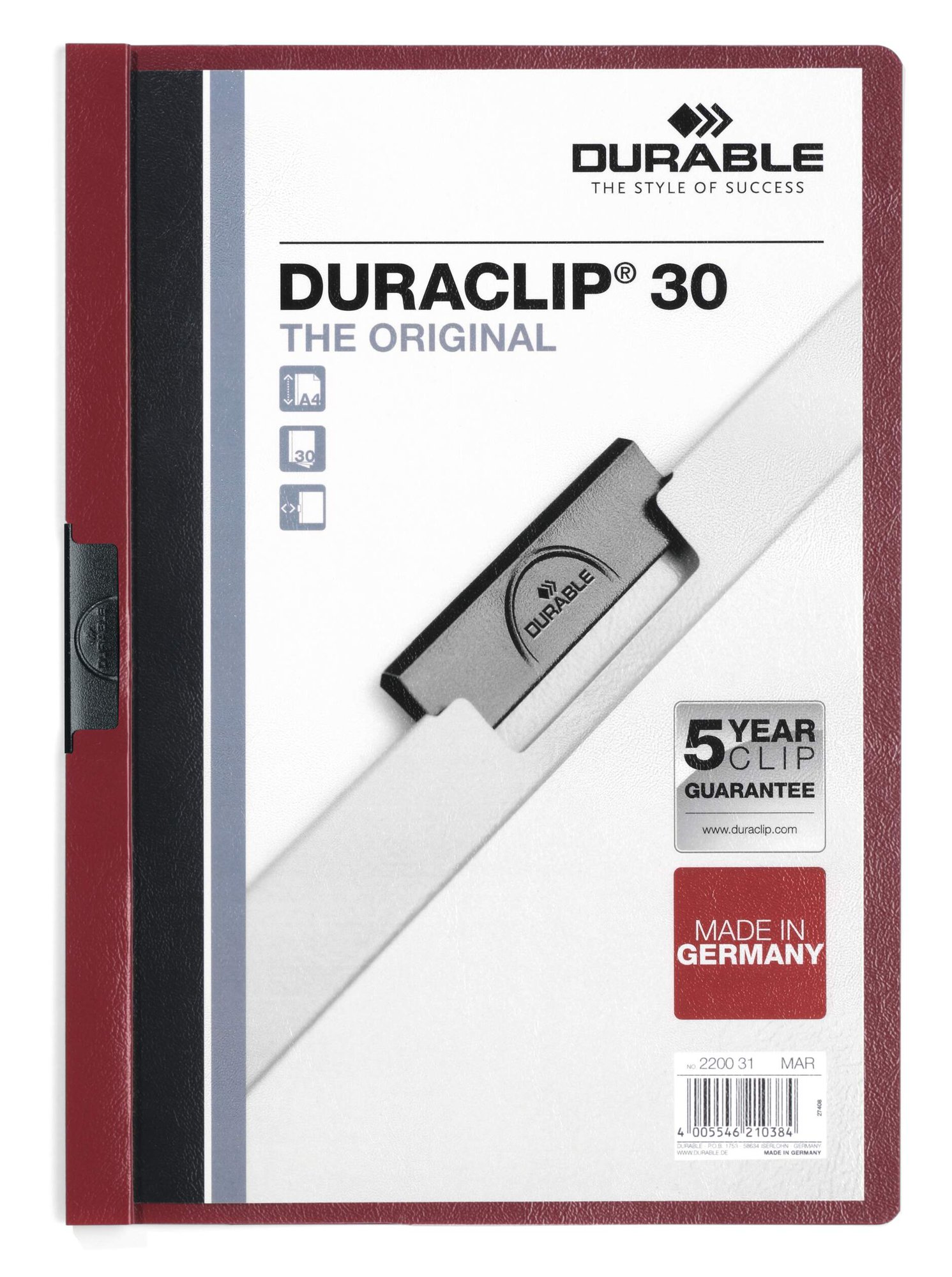 Durable DURACLIP 30 A4 Midnight Blue (25)