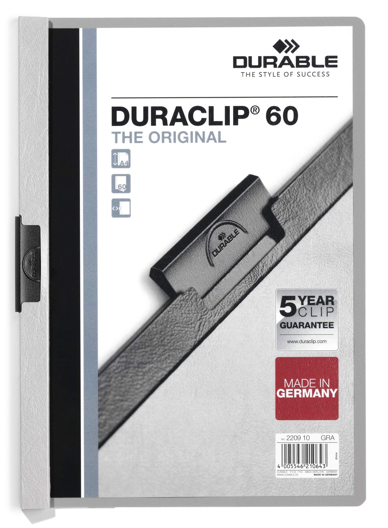 Durable DURACLIP 60 A4 Folder Dark Blue (25)