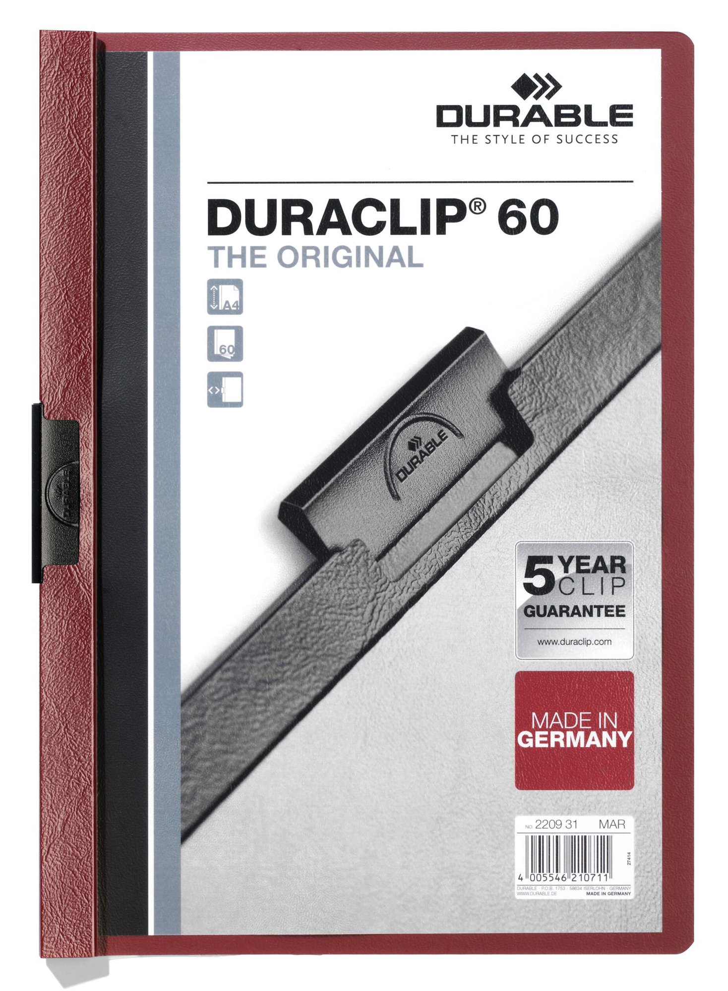 Durable DURACLIP 60 A4 Midnight Blue (25)