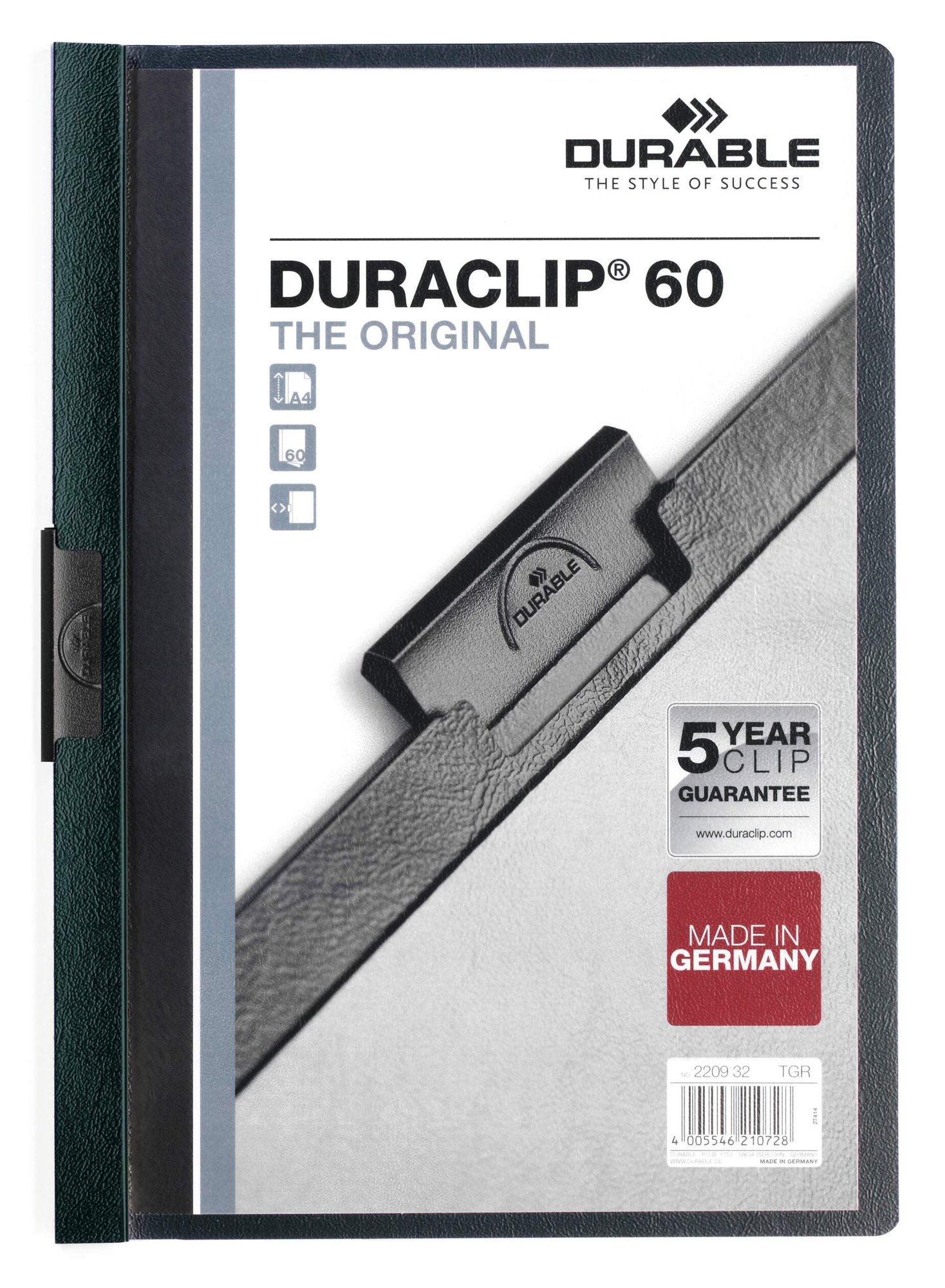 Durable DURACLIP 60 A4 Folder Red (25)