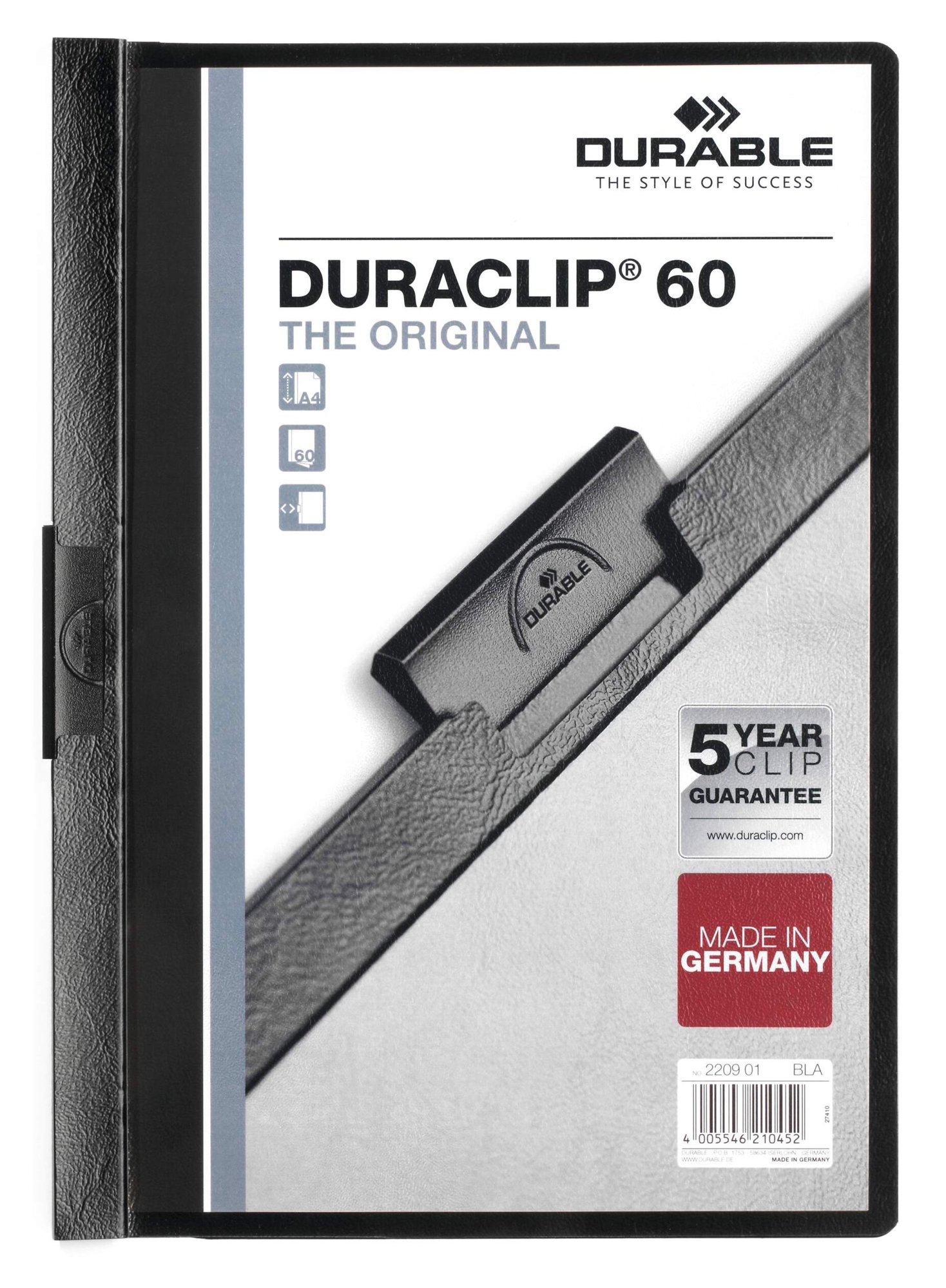 Durable DURACLIP 60 A3 Folder Blue (10)