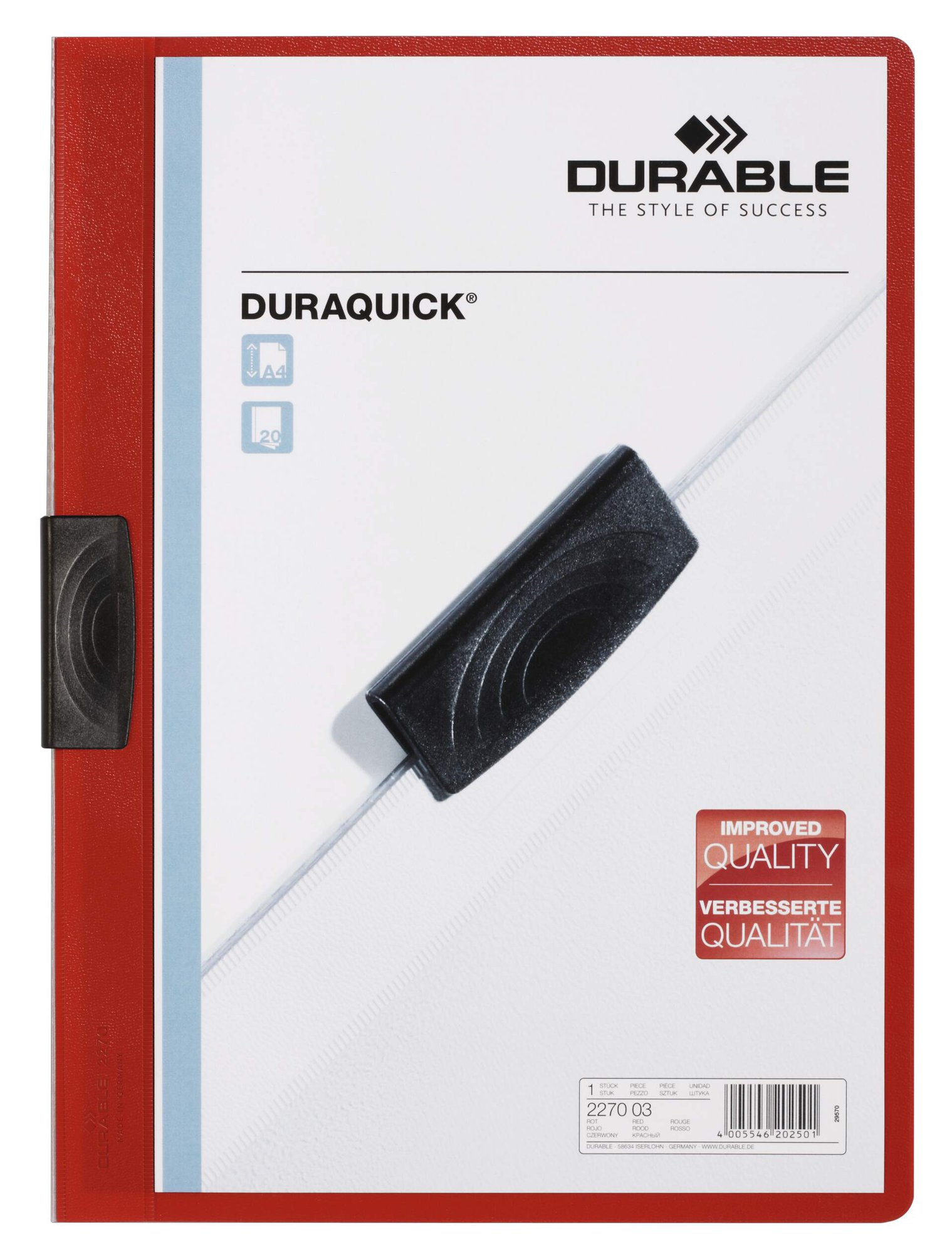 Durable DURAQUICK A4 Folder Black (20)