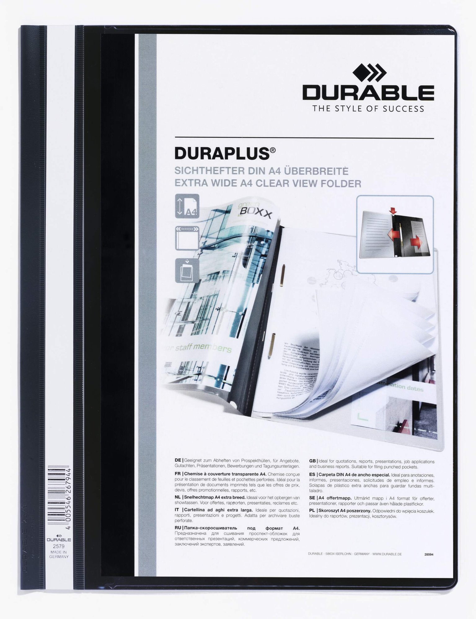 Durable DURAPLUS A4+ Folder Assorted (25)
