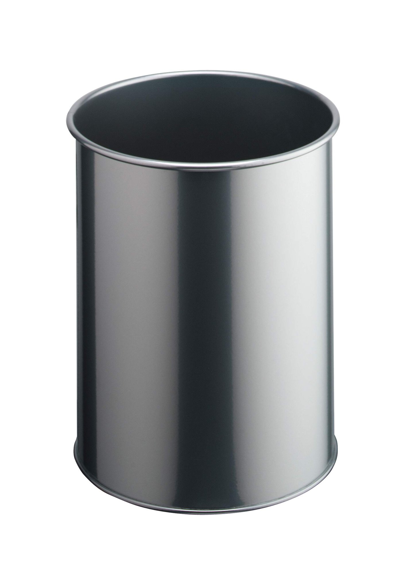 Durable Metal Waste Bin 15L Grey
