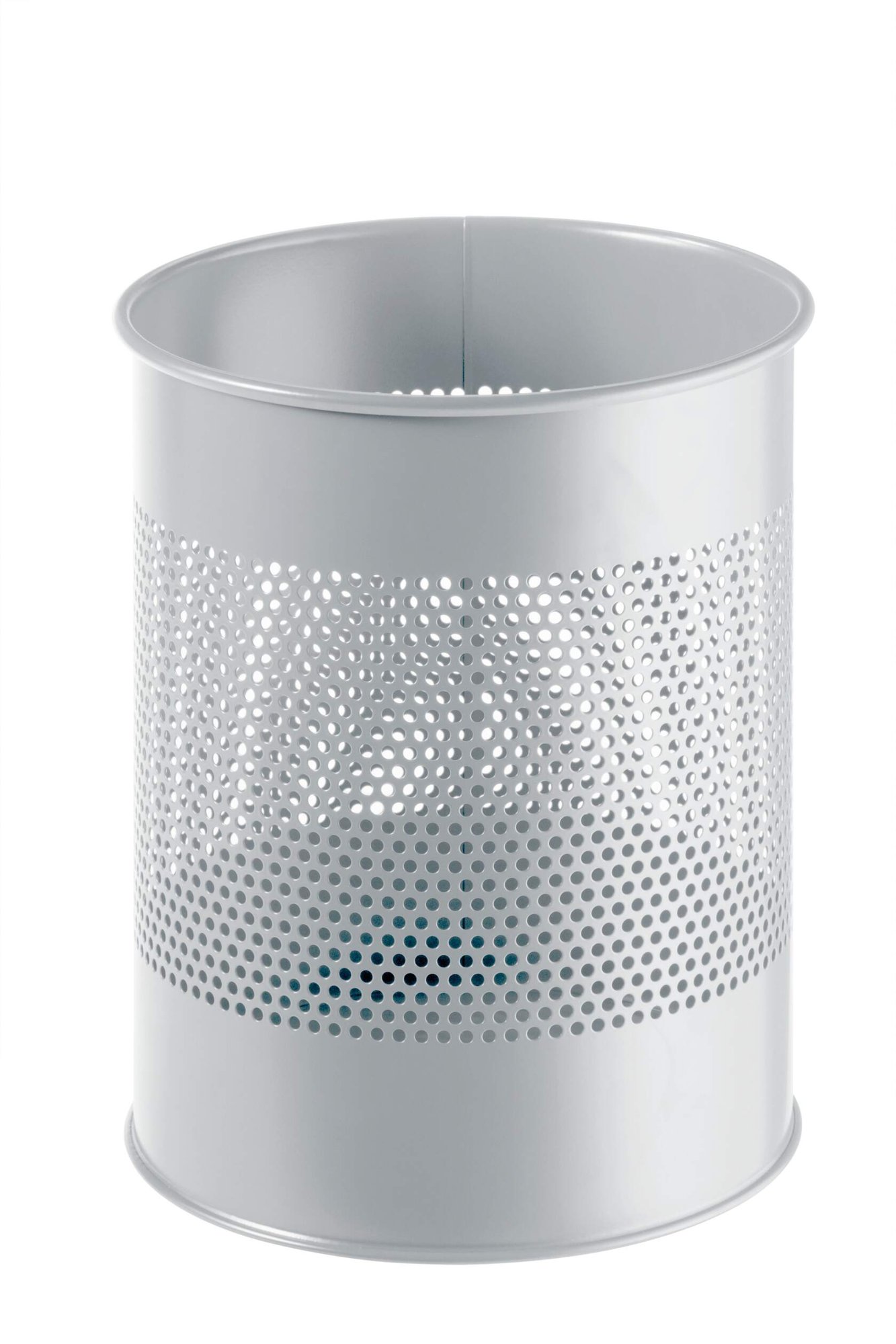 Durable Perforated Waste Bin 15L Black