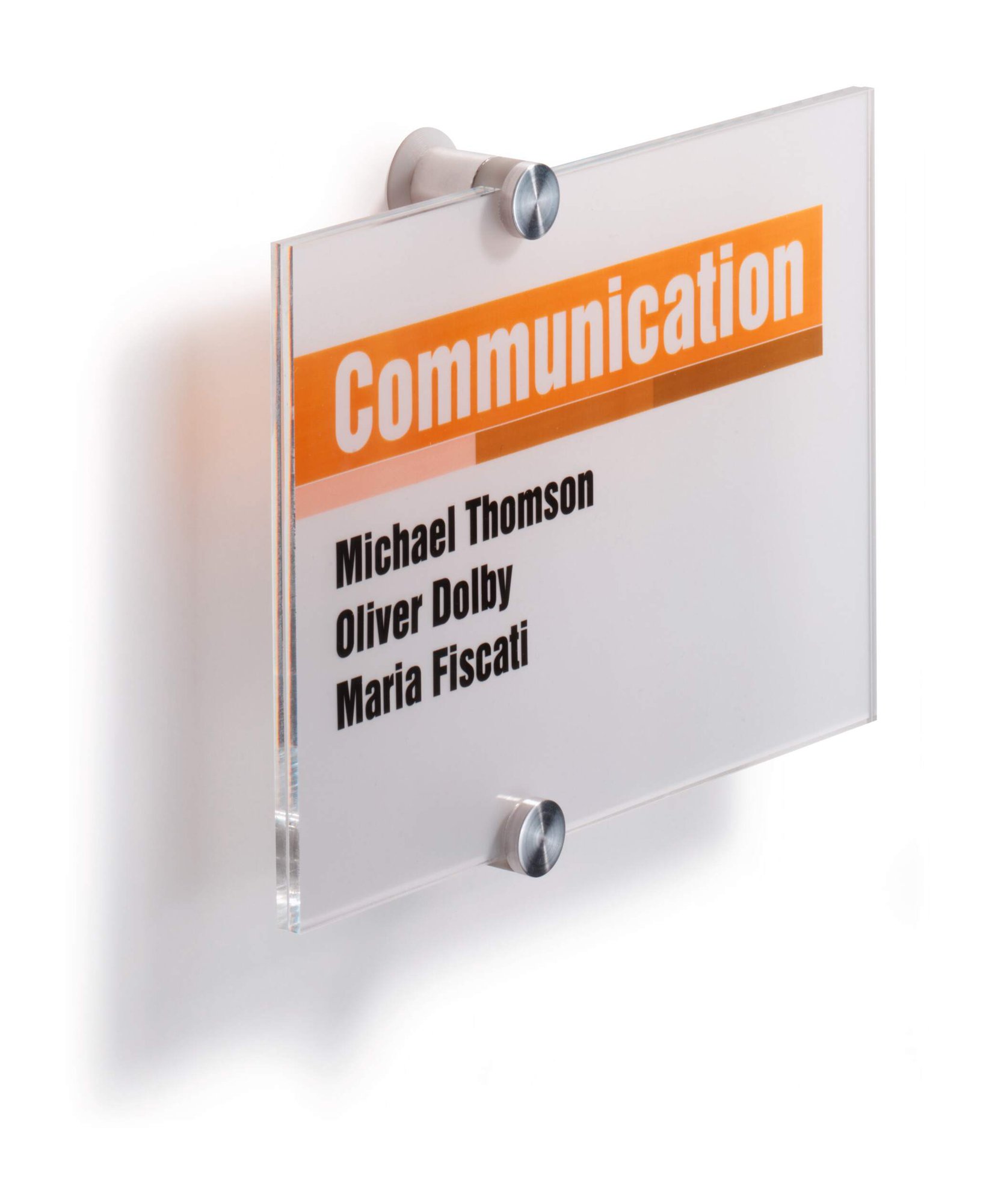 Durable CRYSTAL Door Sign 148x148mm