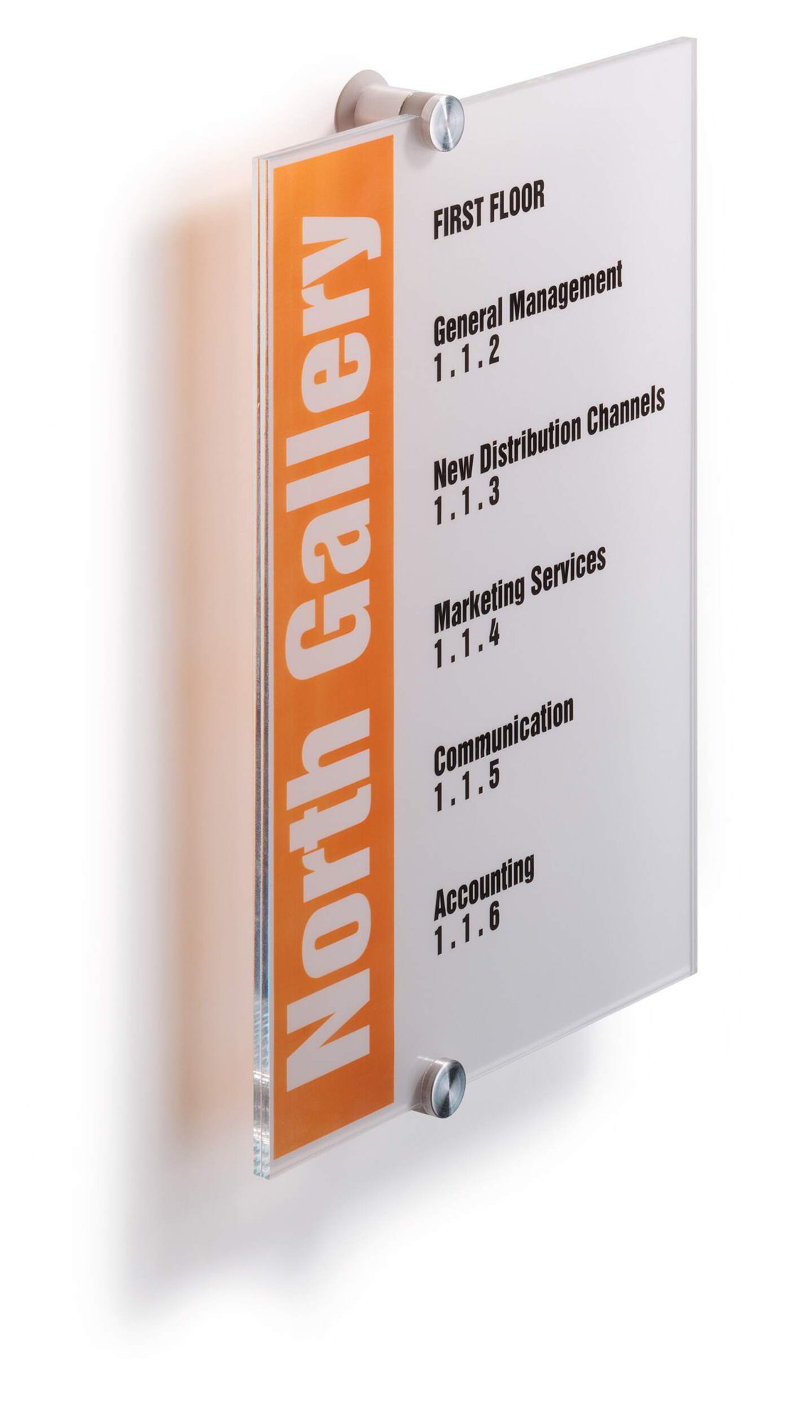 Durable CRYSTAL Door Sign A5