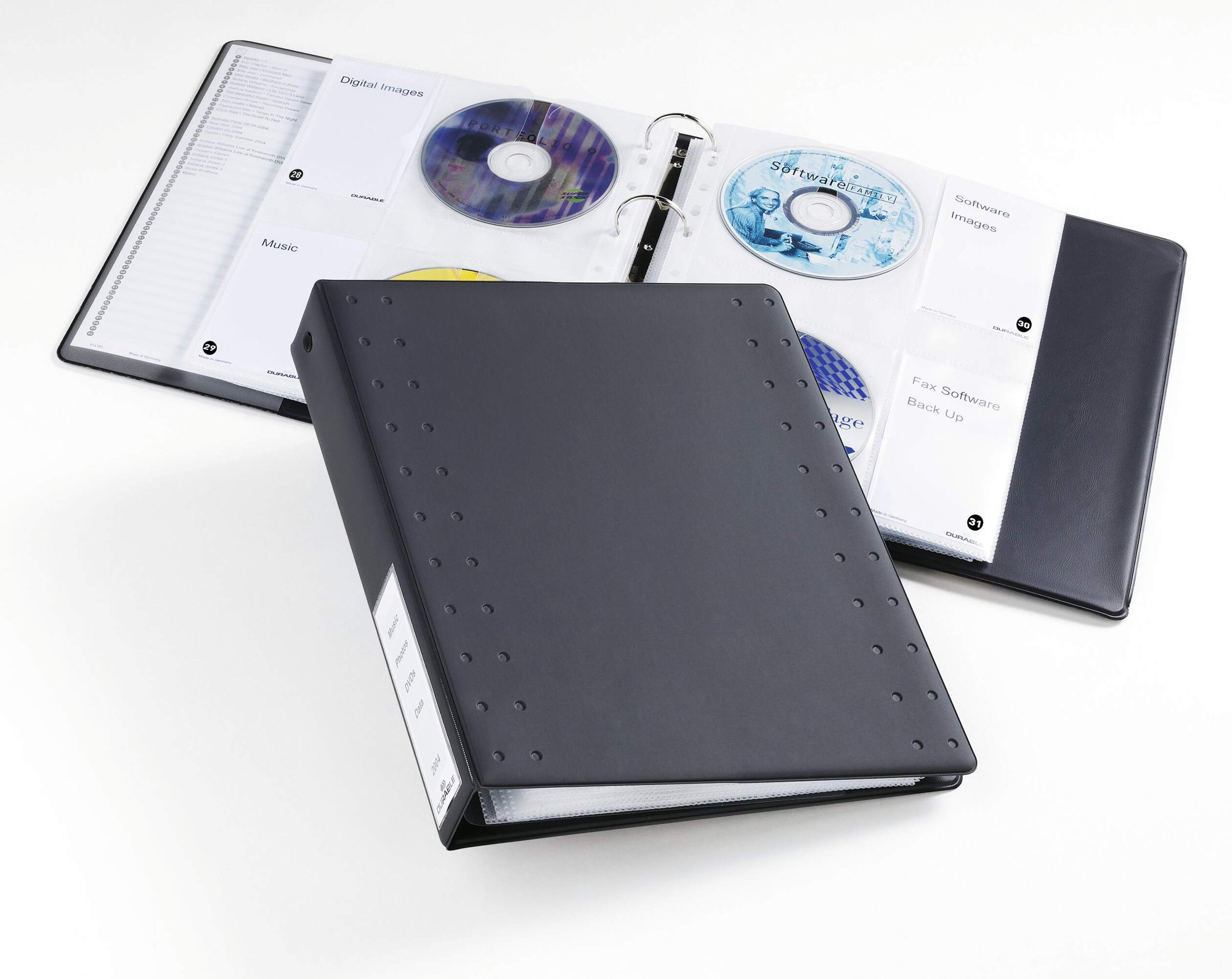 Durable CD/DVD Punched Pockets M (5)