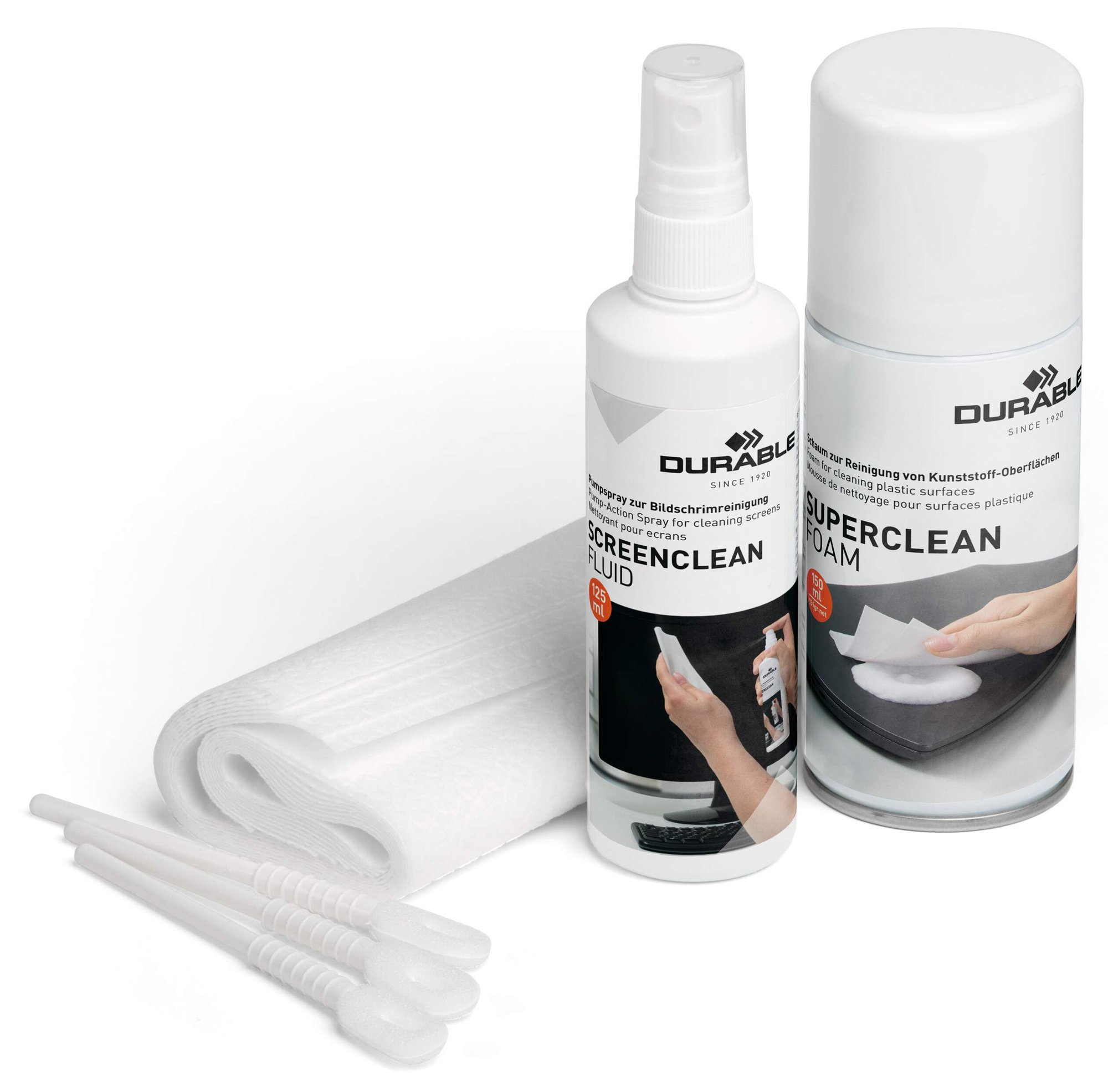Durable Whiteboard Cloth and Spray Kit
